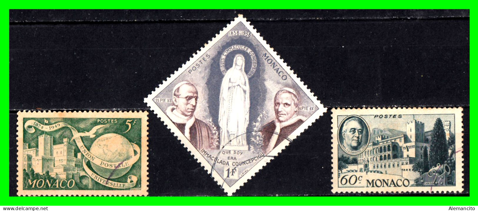 MONACO  ( EUROPA )  SELLOS DIFERENTES AÑOS Y VALORES - Used Stamps