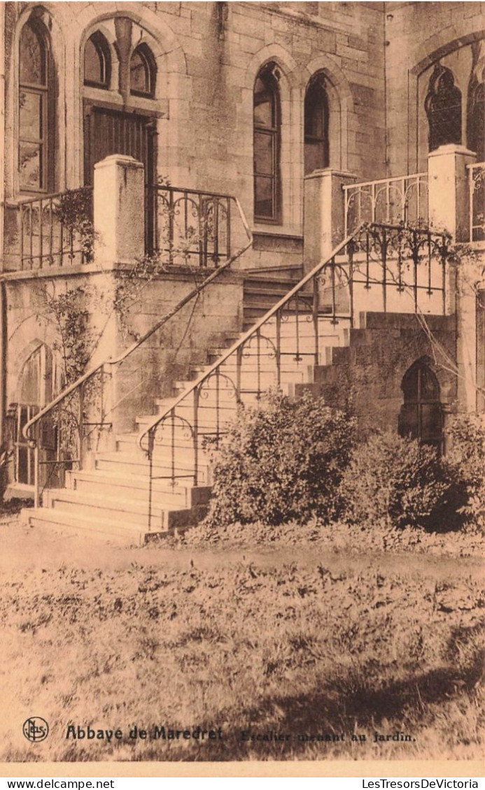 BELGIQUE - Abbaye De Maredret - Vue Sur L'escalier Menant Au Jardin - De L'extérieure - Carte Postale Ancienne - Anhee