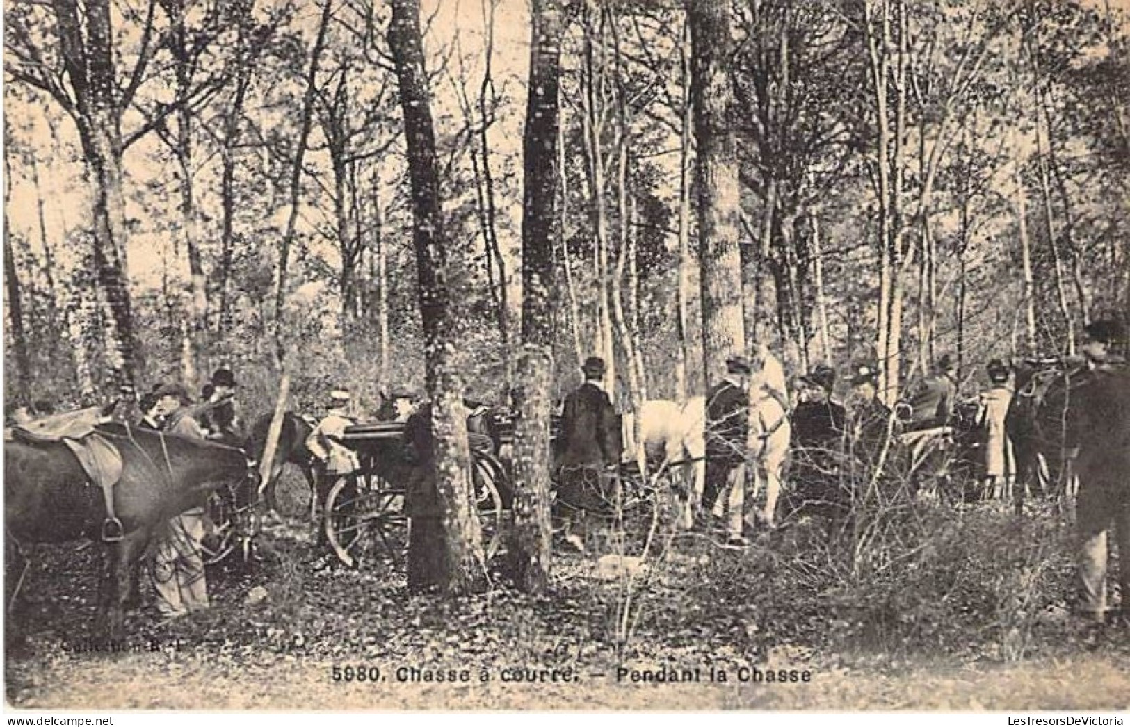 Sport - Chasse à Coure - Pendant La Chasse - Animé  - Carte Postale Ancienne - Jacht