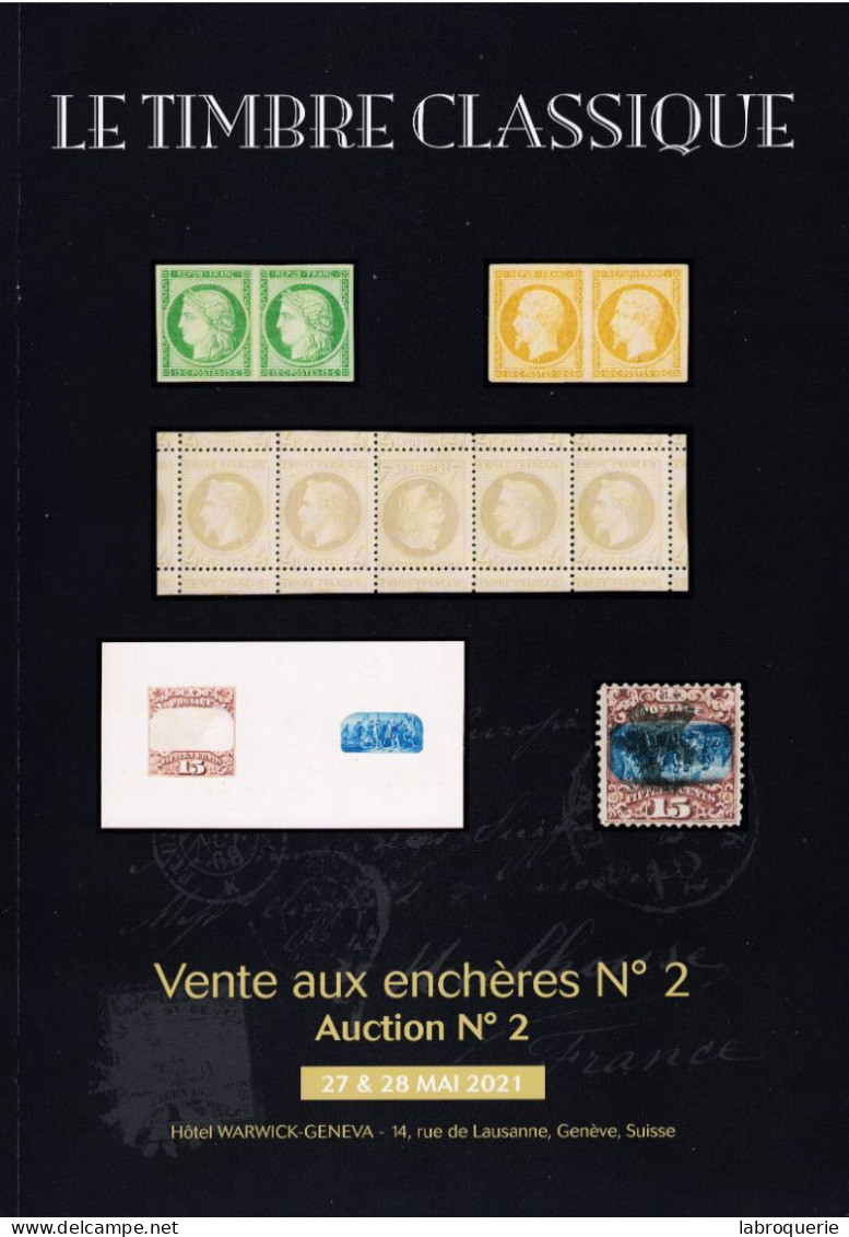 LIT - VP - LE TIMBRE CLASSIQUE - Vente N° 2 - Catalogues For Auction Houses