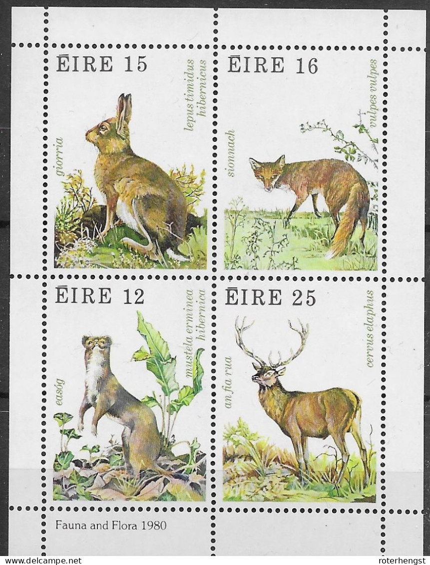 Ireland Mnh ** Animal Sheet 1980 - Nuovi