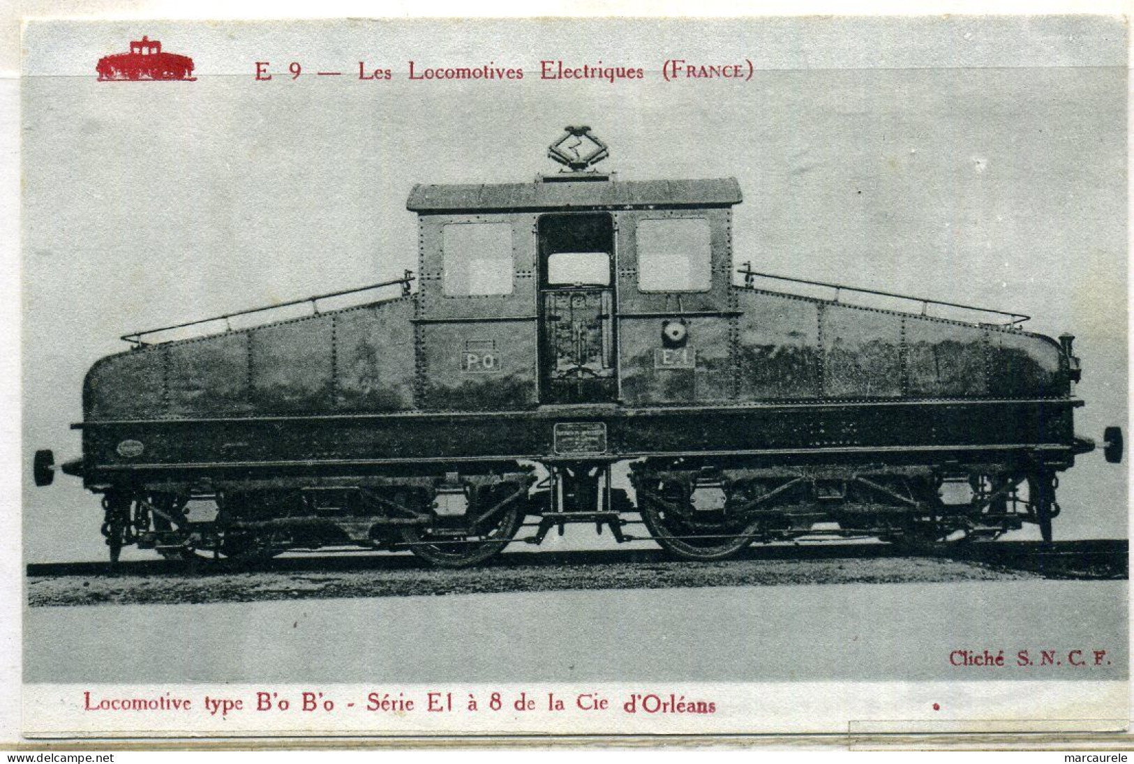 Cpa Locomotive électrique PO Série 1 à 8, Beau Plan - Materiale