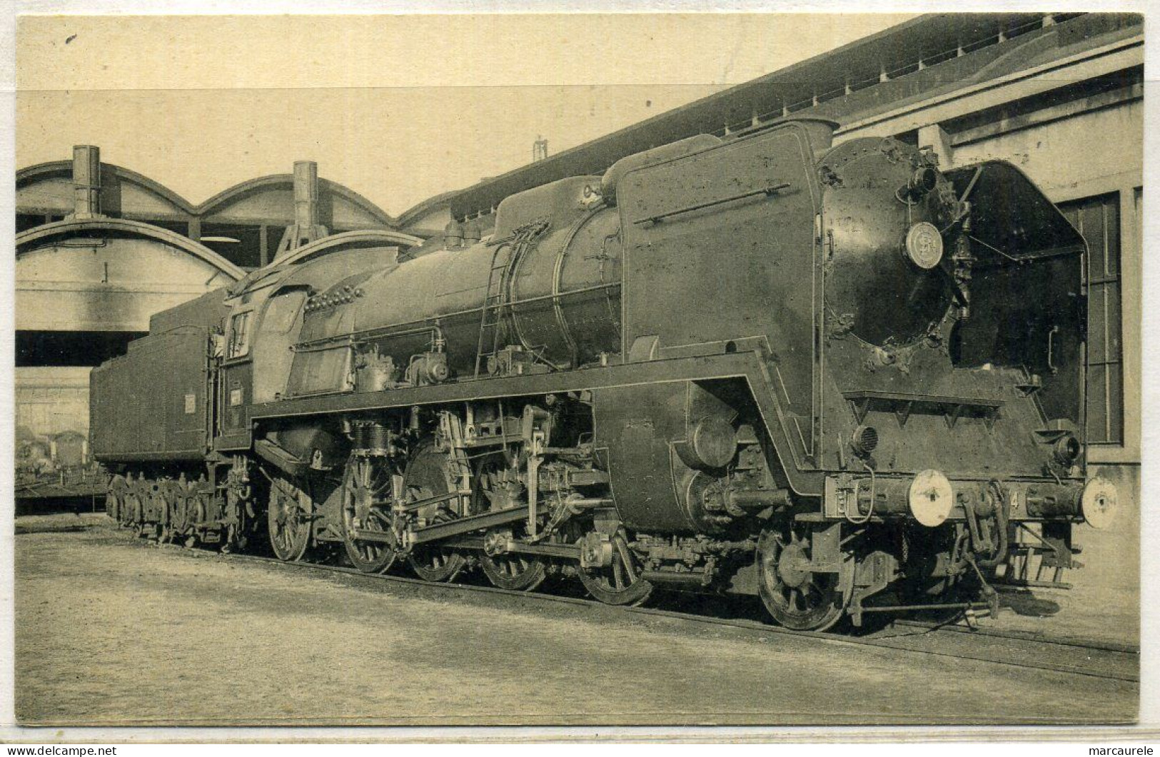 Cpa Locomotive SNCF Ouest 141P N° 74, Beau Plan - Equipment