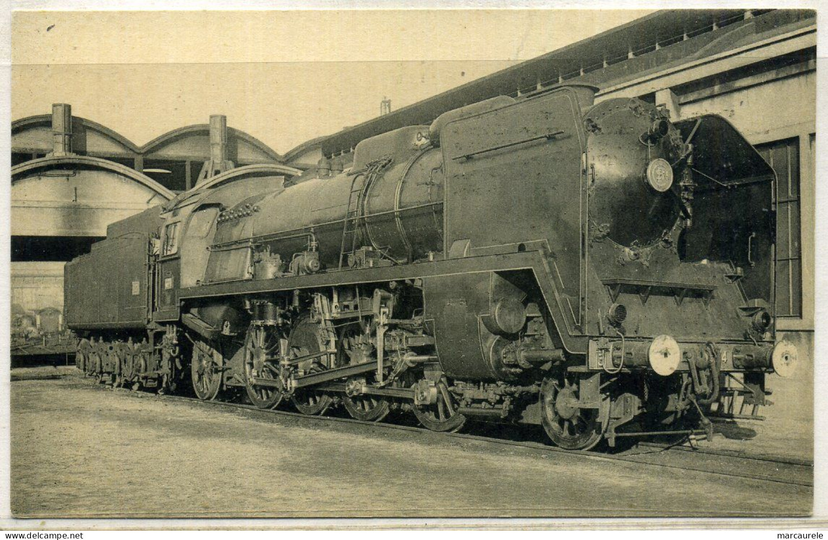 Cpa Locomotive SNCF Ouest 141P N° 74, Beau Plan - Zubehör