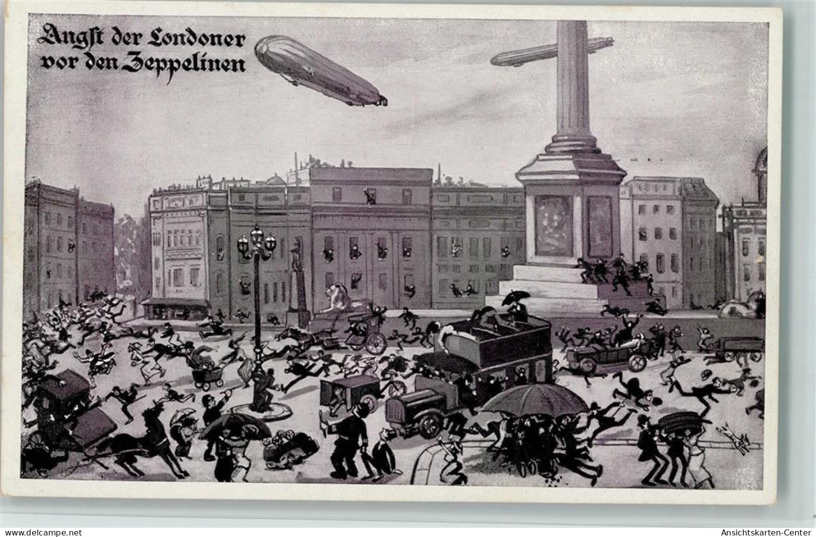 13082802 - Zeppeline WK I Angst Der Londoner Vor Den - Dirigeables