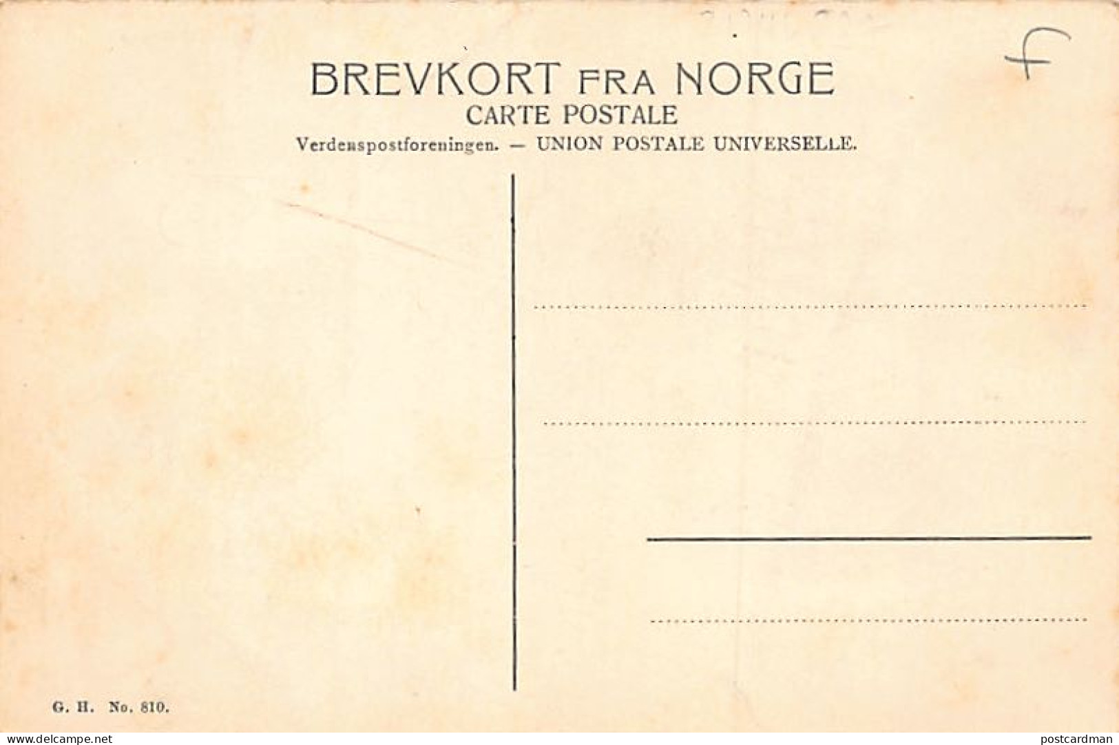 Norway - Bergensbanen - Langs Ustevand - Publ. G. H. 810 - Norvegia