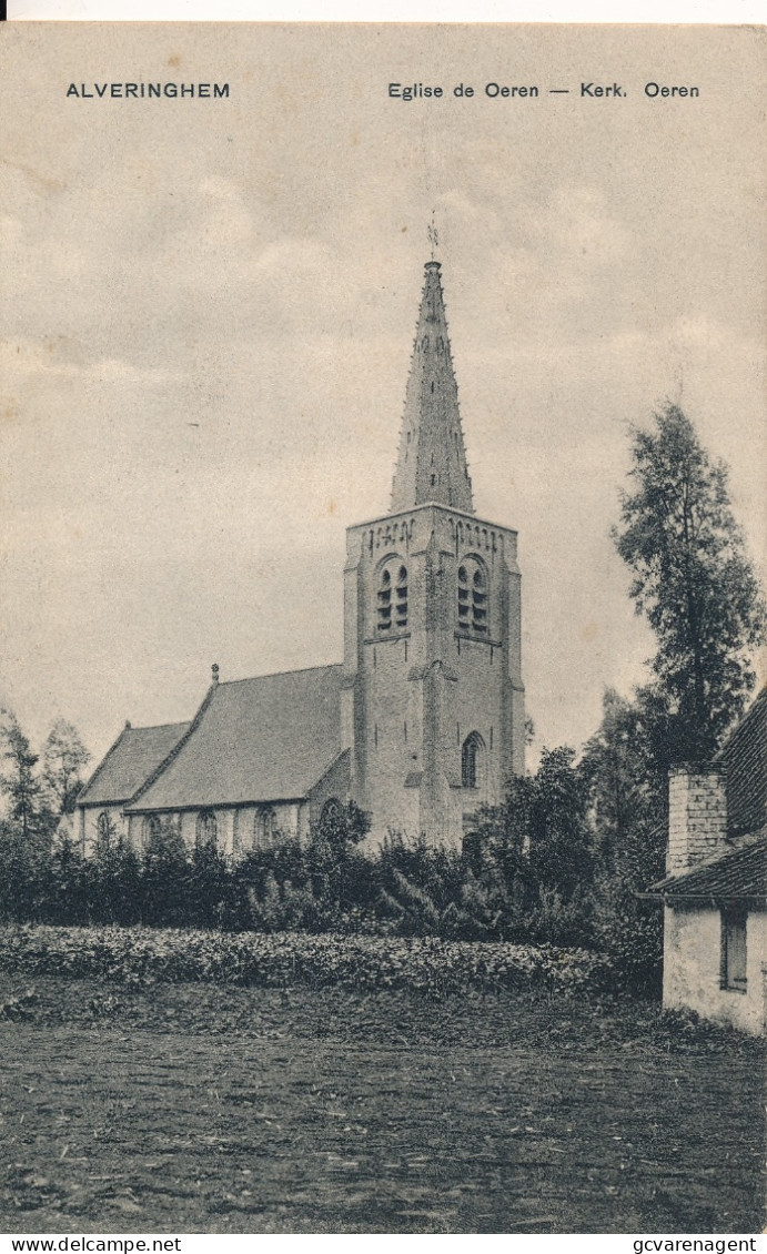 ALVERINGHEM   EGLISE DE OEREN                              2 AFBEELDINGEN - Alveringem