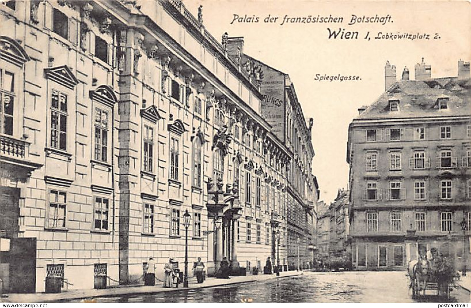Österreich - Wien - Palais Der Französischen Botschaft - Spiegelgasse - Verlag K Ledermann 8249 - Wien Mitte
