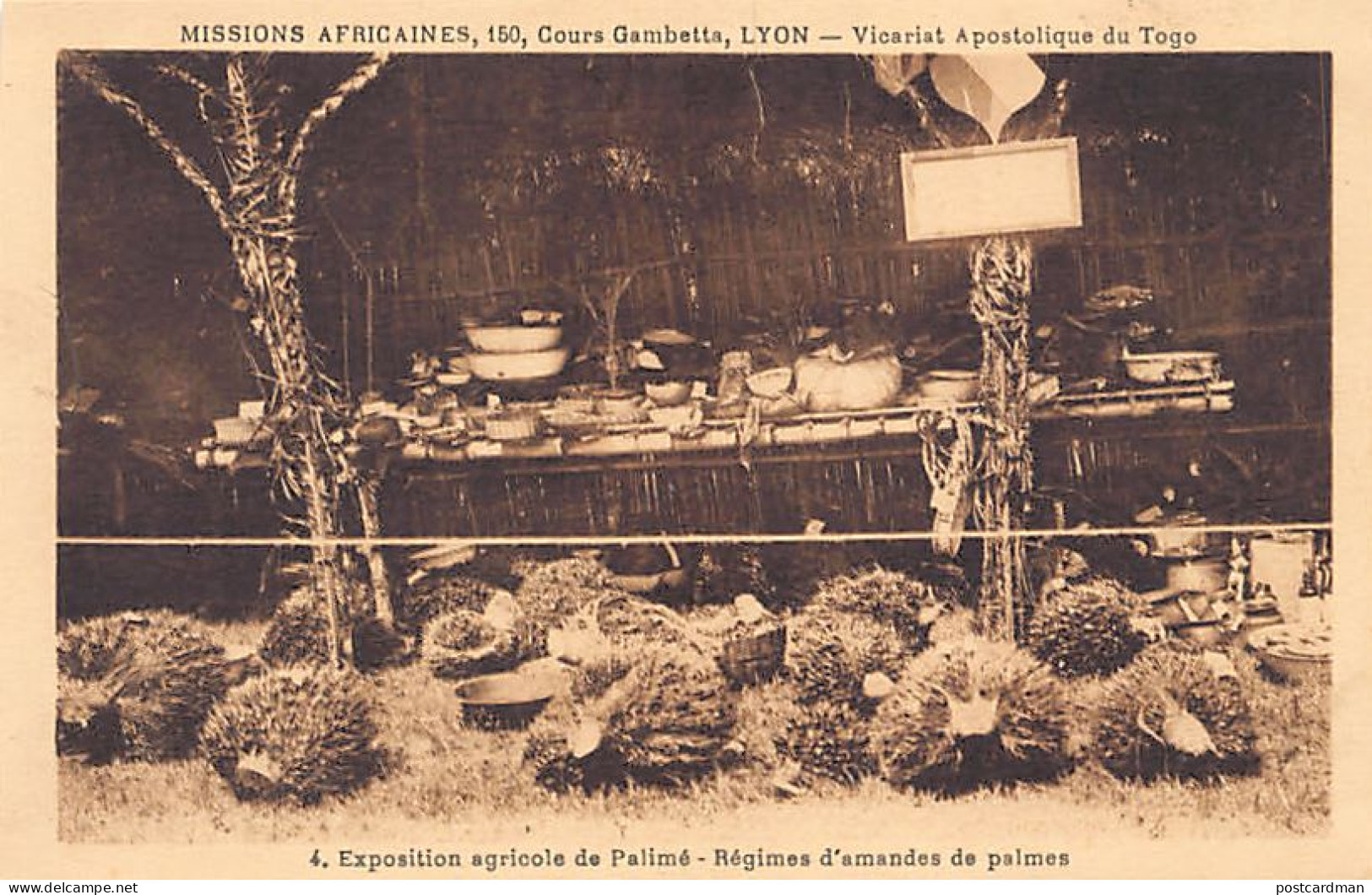 TOGO - Exposition Agricole De Palimé - Régimes D'amandes De Palmes - Ed. Missions Africaines 4 - Togo