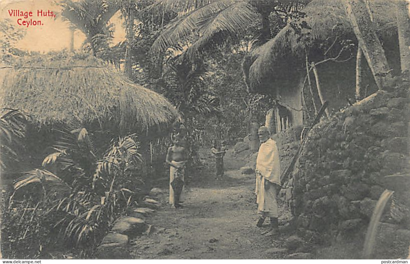 Sri Lanka - Village Huts - Publ. Plâté & Co.  - Sri Lanka (Ceylon)