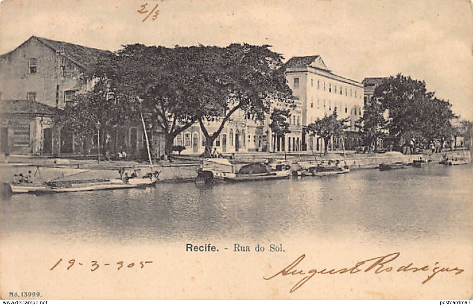BRASIL Brazil - RECIFE Pernambuco - Rua Do Sol - Ed. Regulador Da Marinha 13999 - Recife