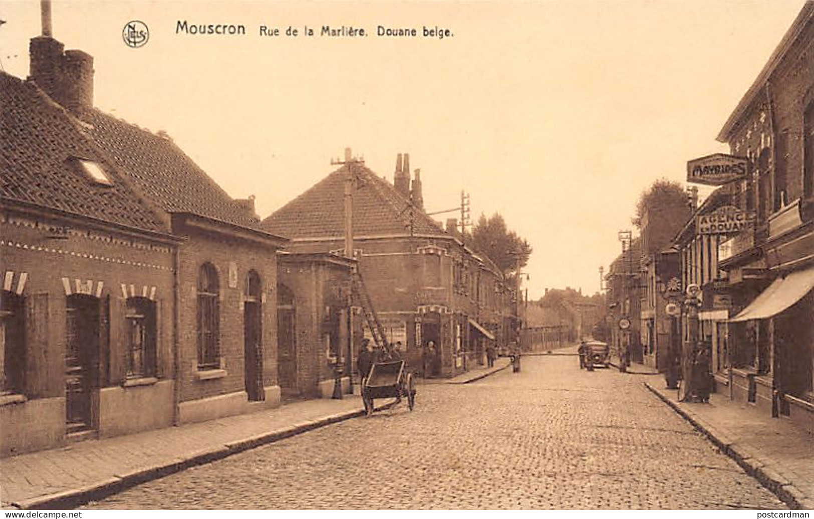 MOUSCRON (Hainaut) Rue De La Marlière - Douane Belge - Mouscron - Moeskroen