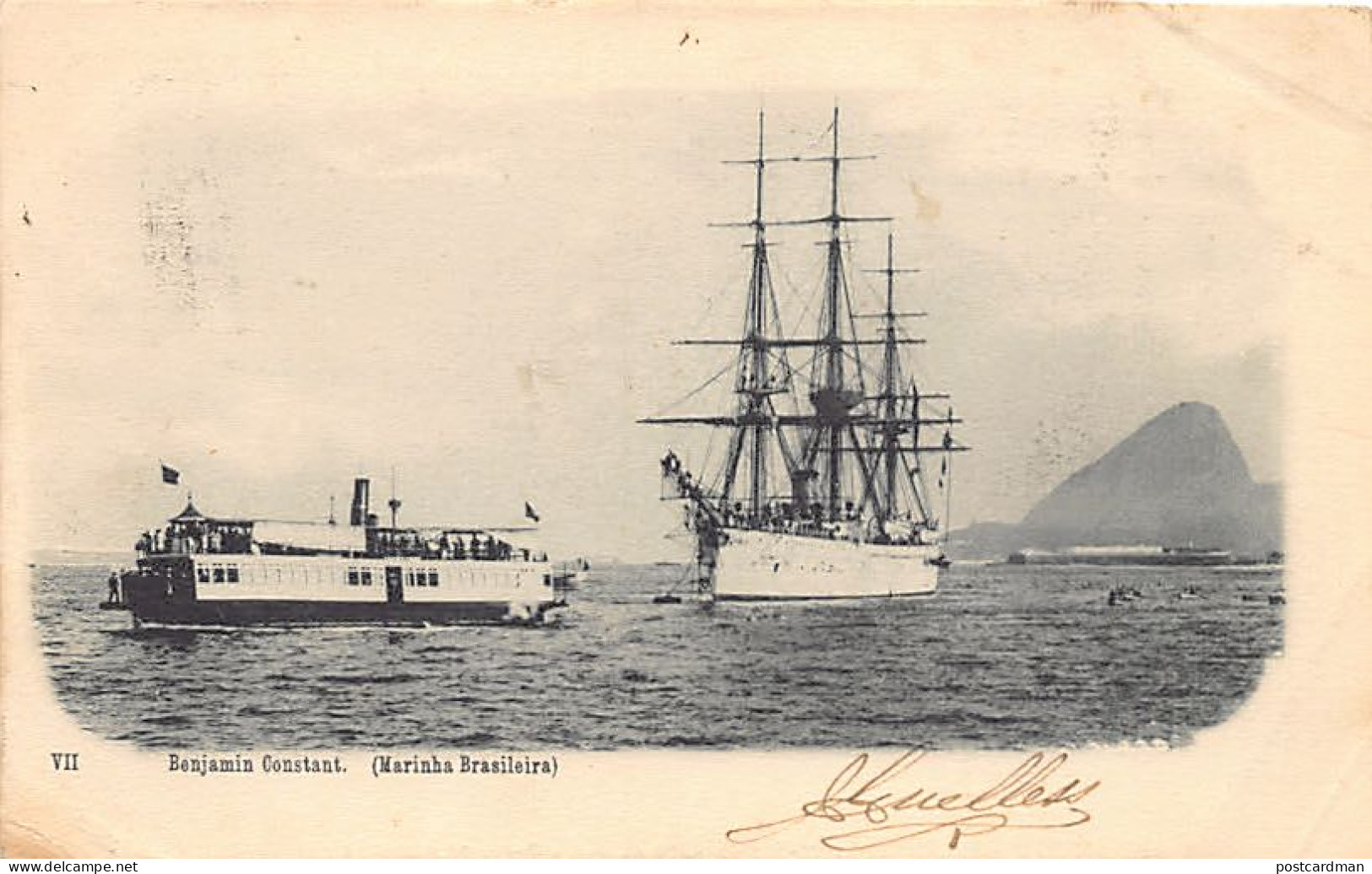 BRASIL Brazil - Marinha Brasileira - Cruzador Benjamin Constant - Ed. A. Ribeiro  - Sonstige & Ohne Zuordnung