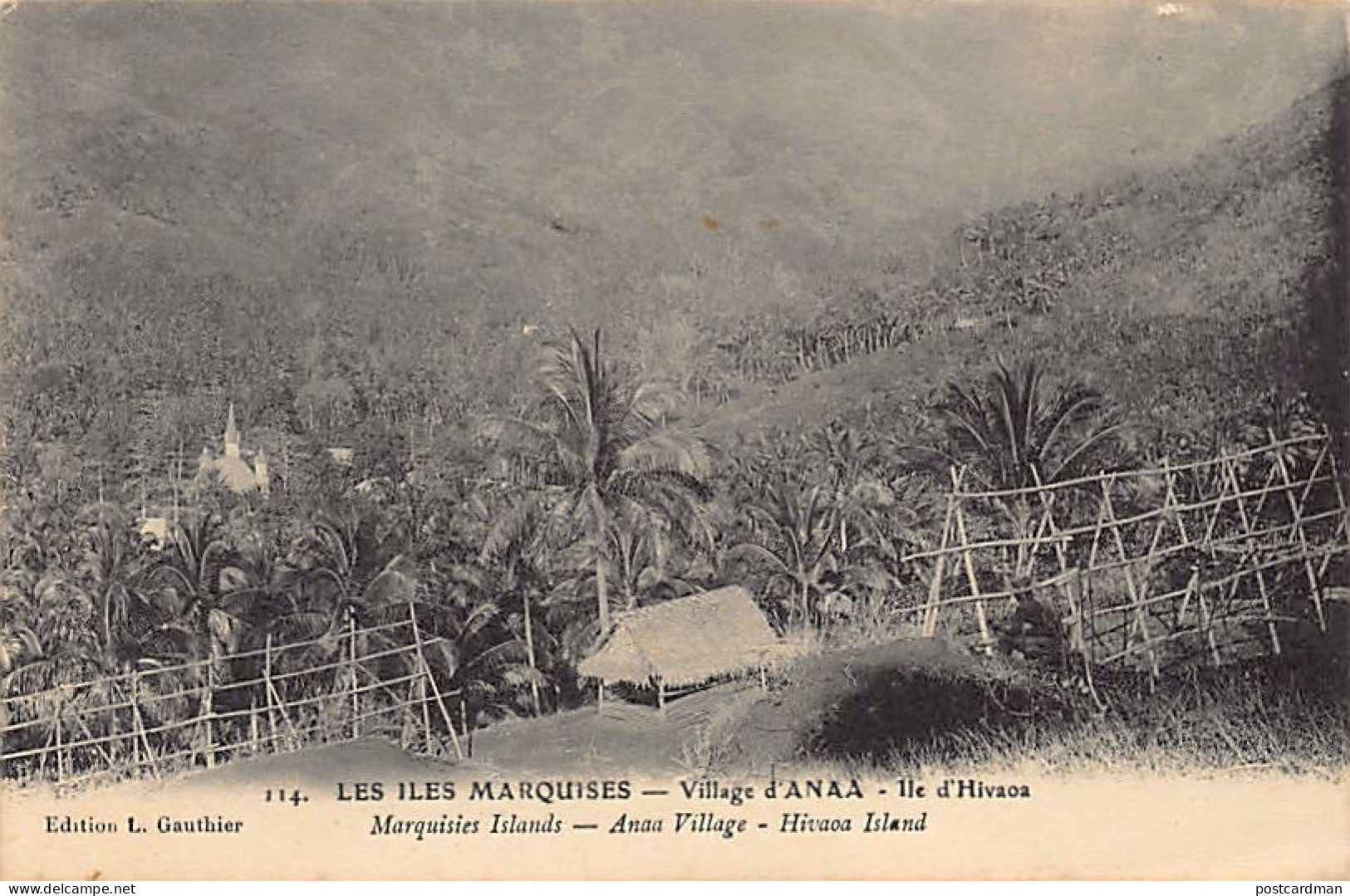 Polynésie - Iles Marquises - Village D'ANAA, Ile D'HIVAOA - Ed. L. Gauthier. - Polynésie Française