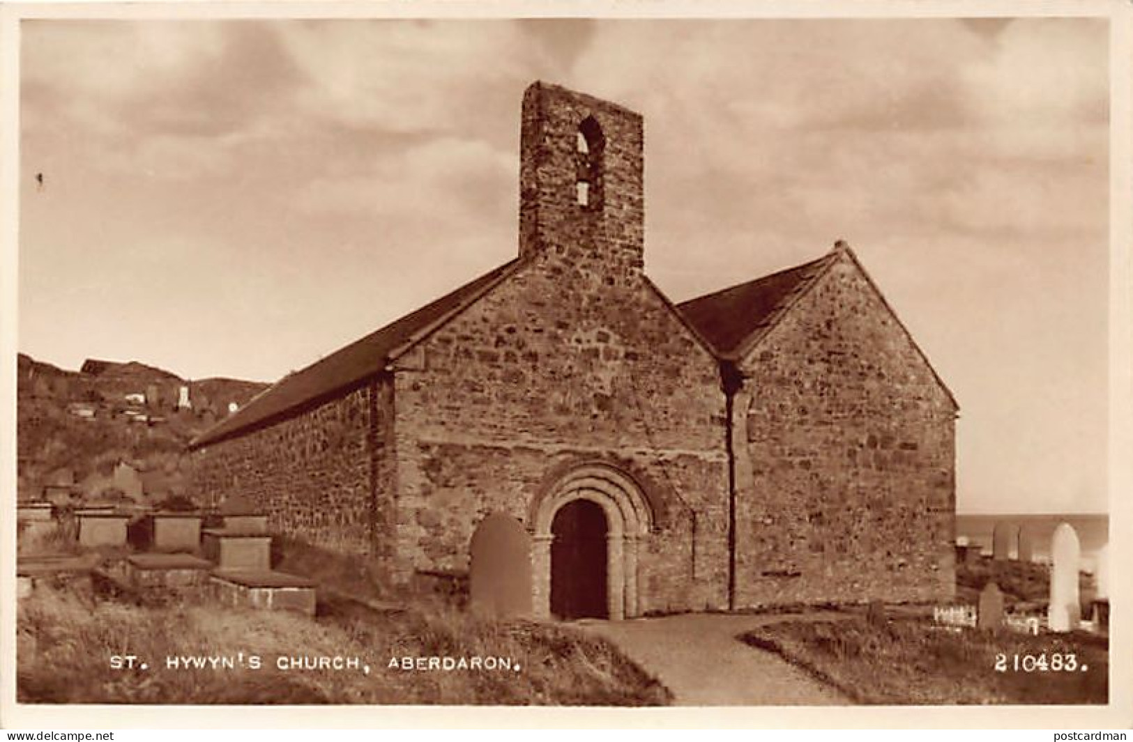 WALES Caernarvonshire - ABERDARON St. Hywyn's Church - Caernarvonshire