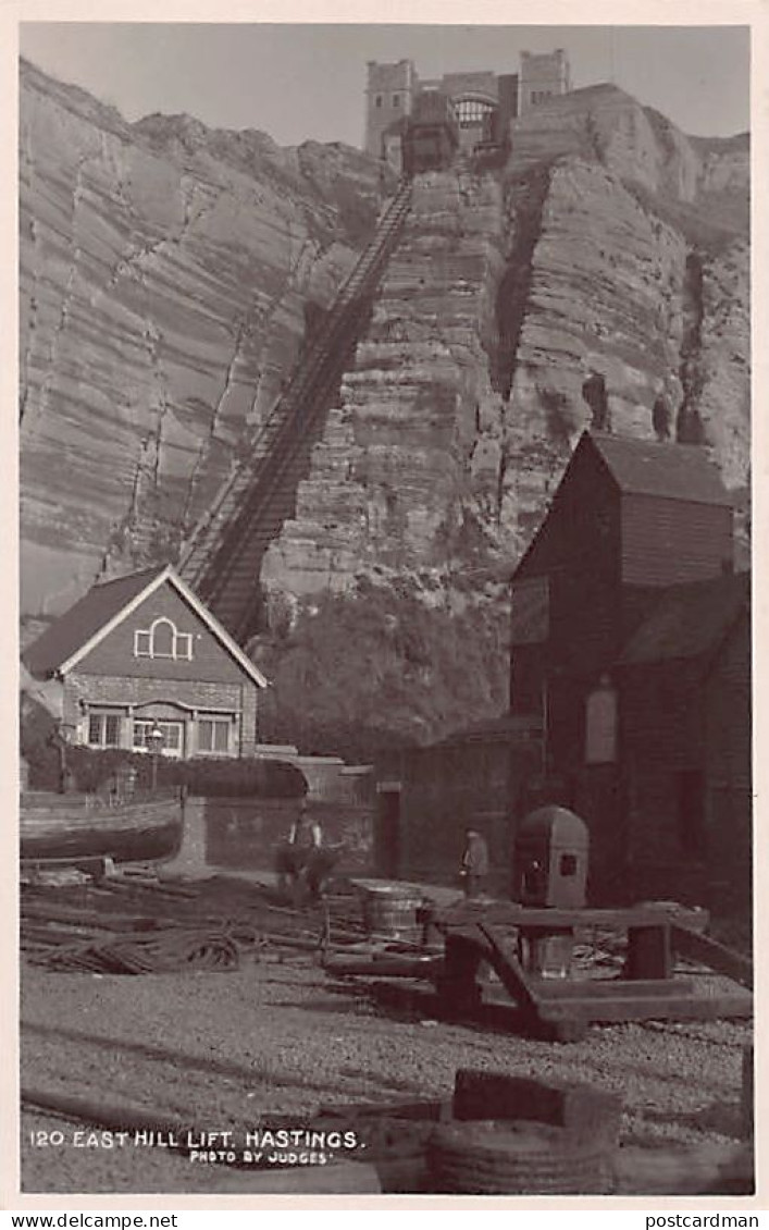 HASTINGS (Sx) East Hill Lift - REAL PHOTO - Publ. Judges 120 - Hastings