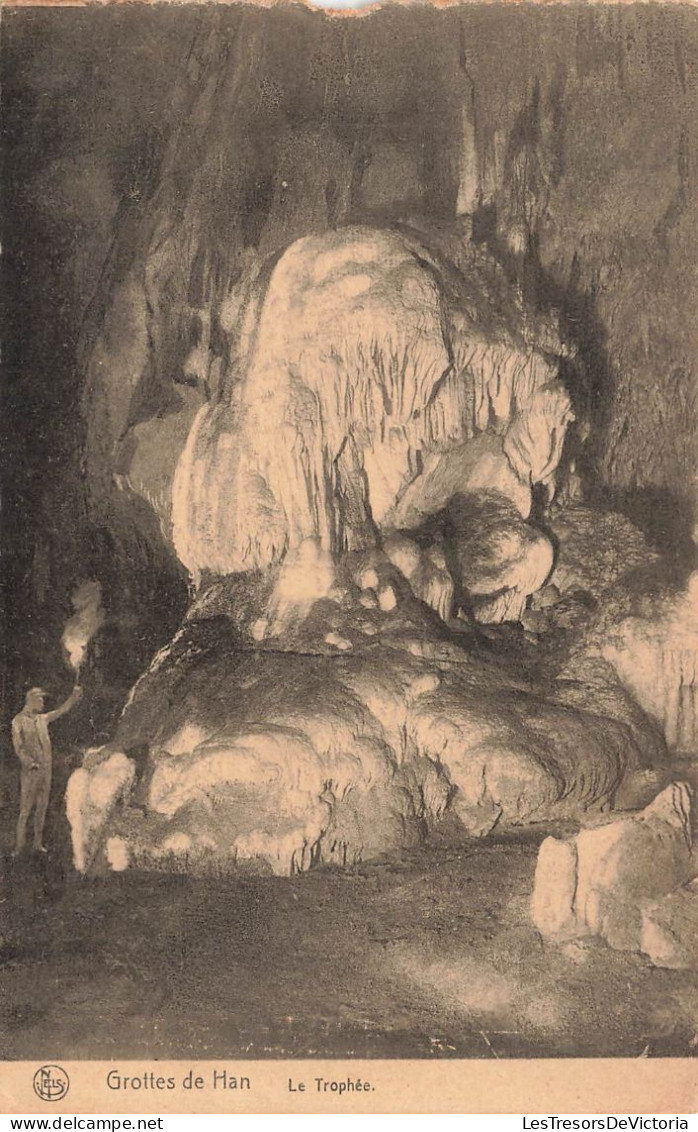 BELGIQUE - Grottes De Han - Vue De La Trophée - Vue à L'intérieure - Carte Postale Ancienne - Rochefort