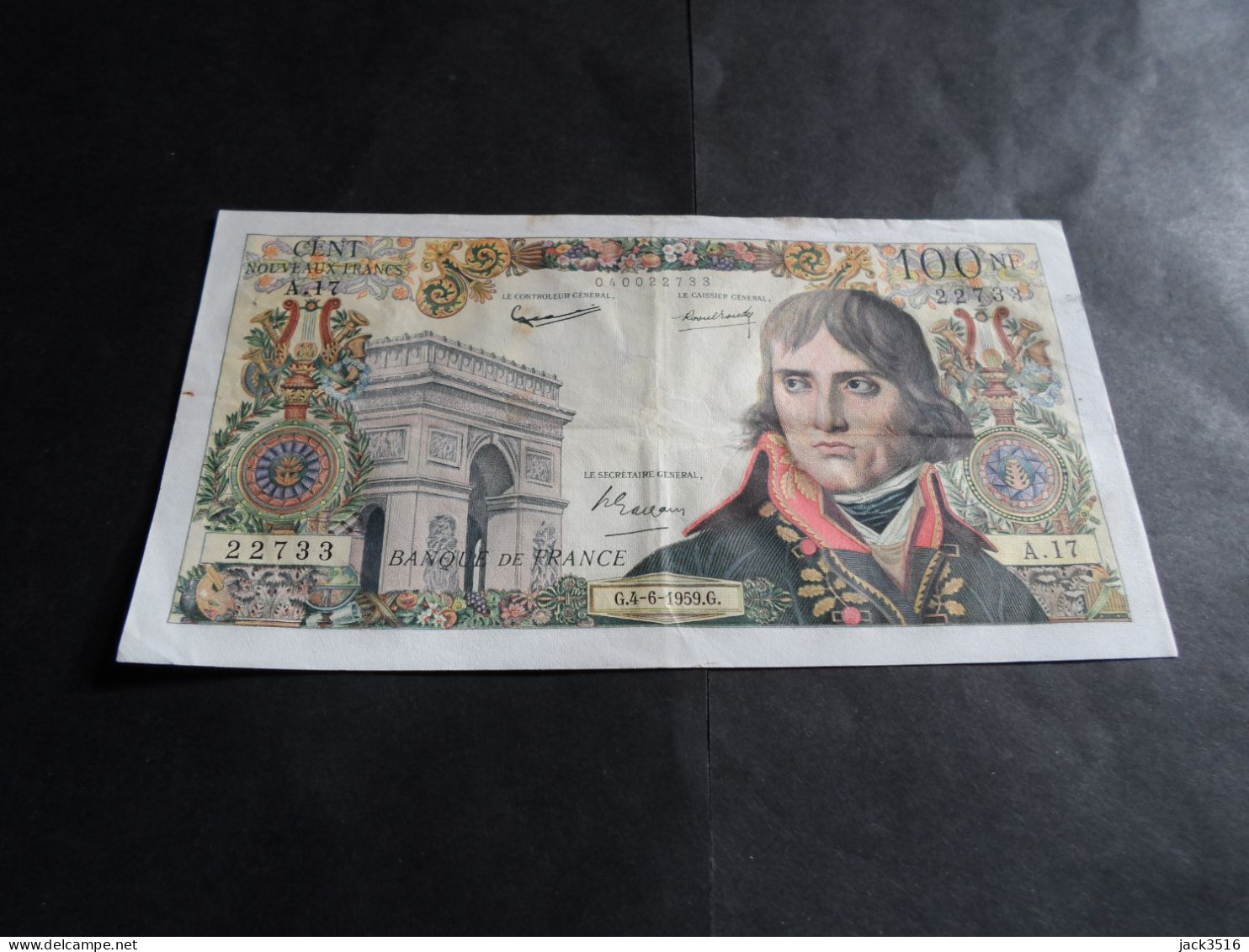 Billet 100 Francs Napoléon 1959 1ere Année De Mise En Circulation Rare - 100 NF 1959-1964 ''Bonaparte''