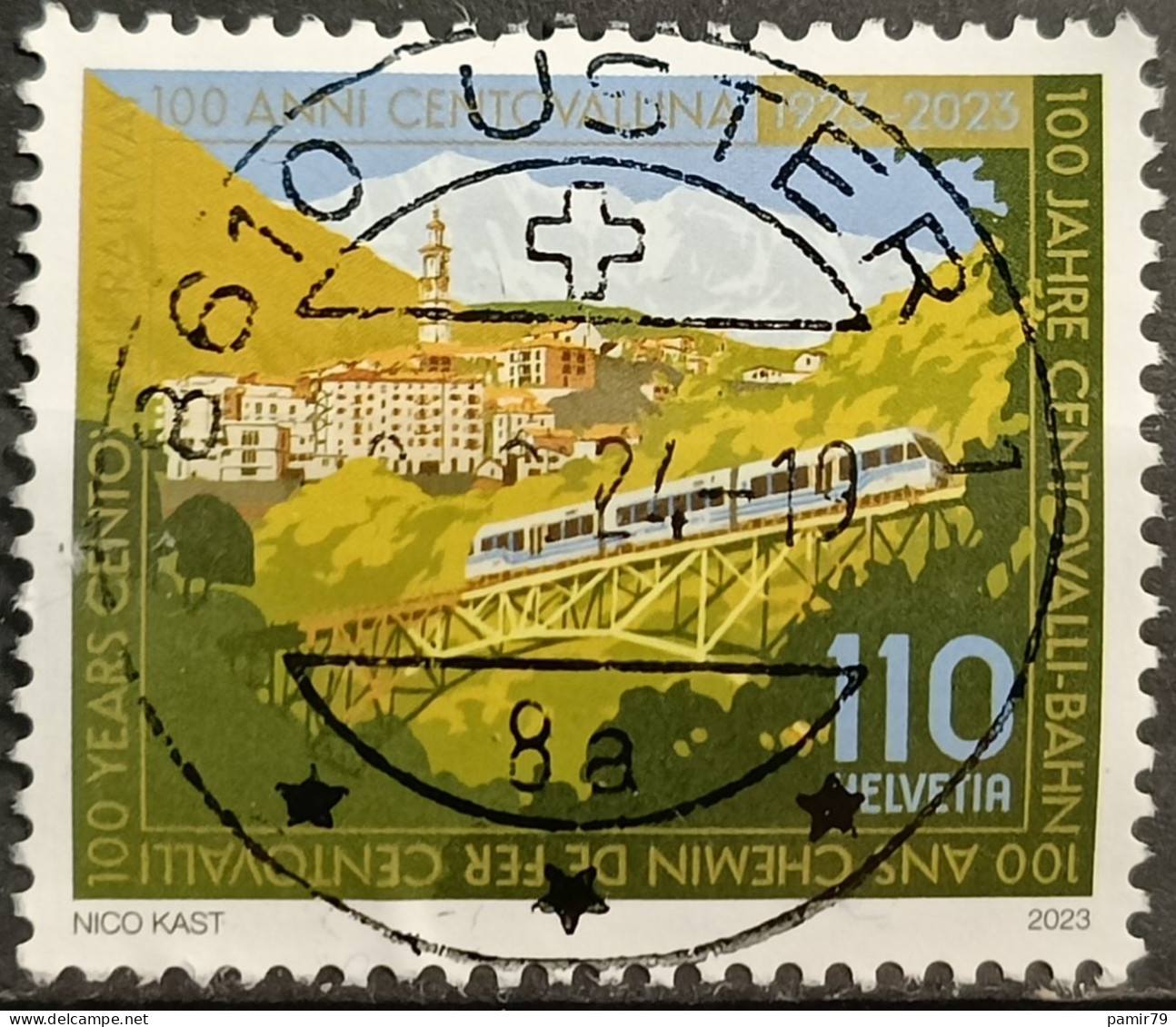 2023 100 Jahre Centrovalli Bahn Vollstempel - Used Stamps