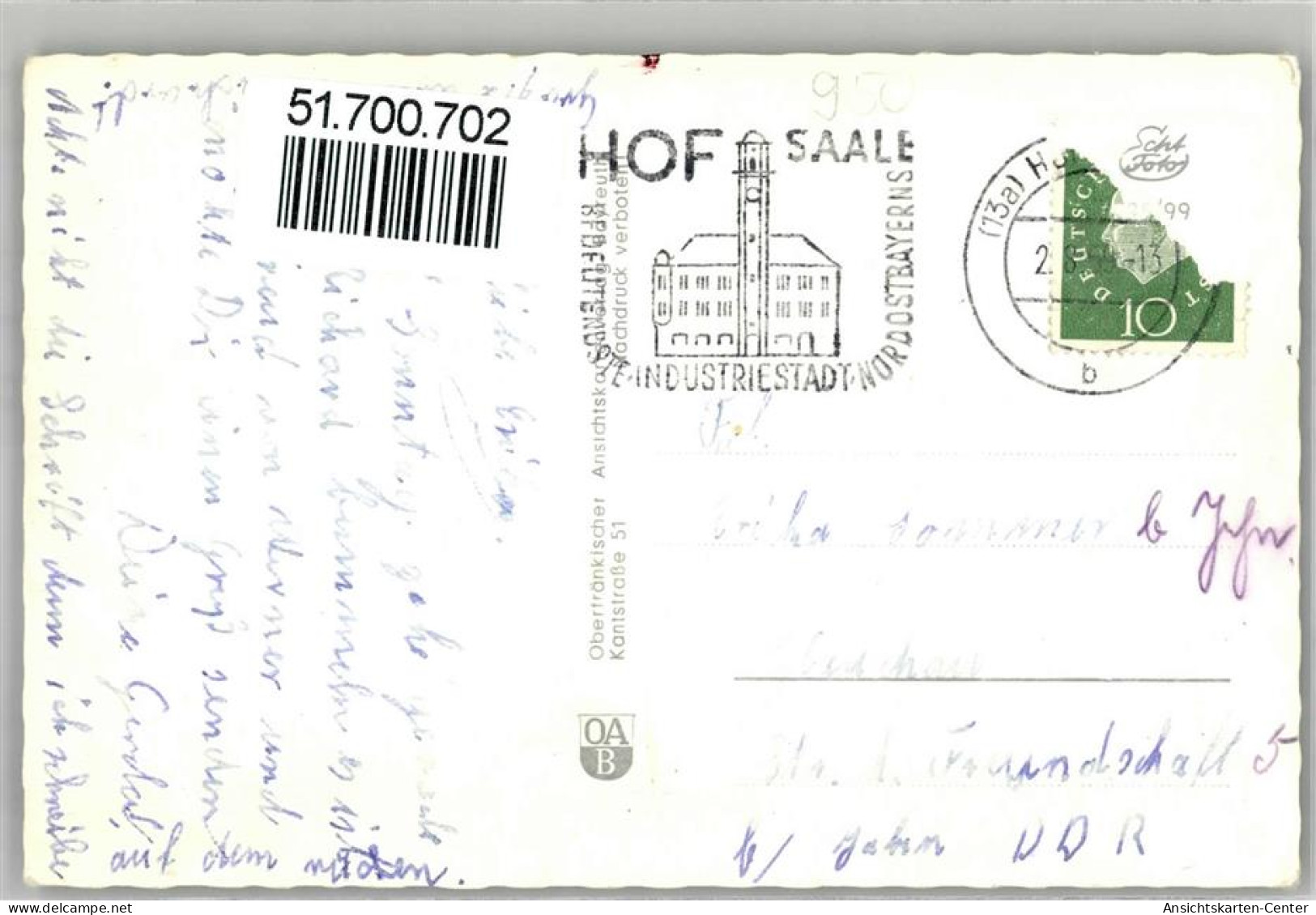 51700702 - Hof , Saale - Hof