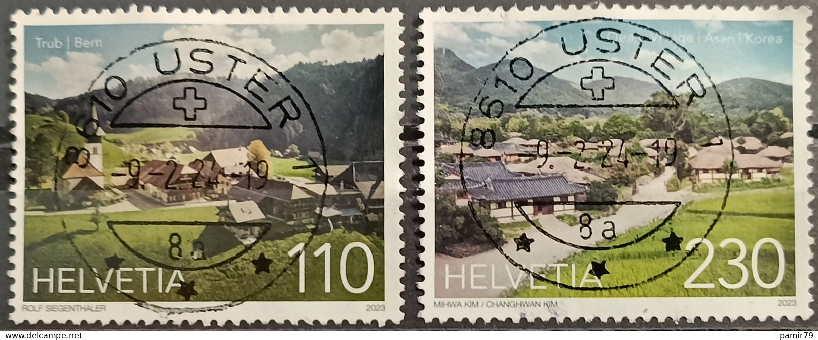 2023 CH - Südkorea Gemeinschaftsausgabe Vollstempel - Used Stamps