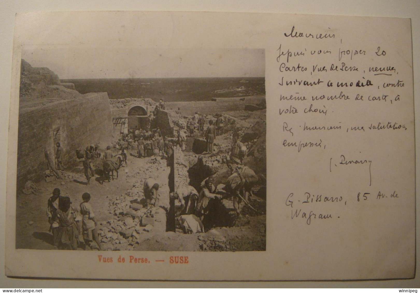 Iran.Suse.Vues De Perse.Excavations.1903. - Iran