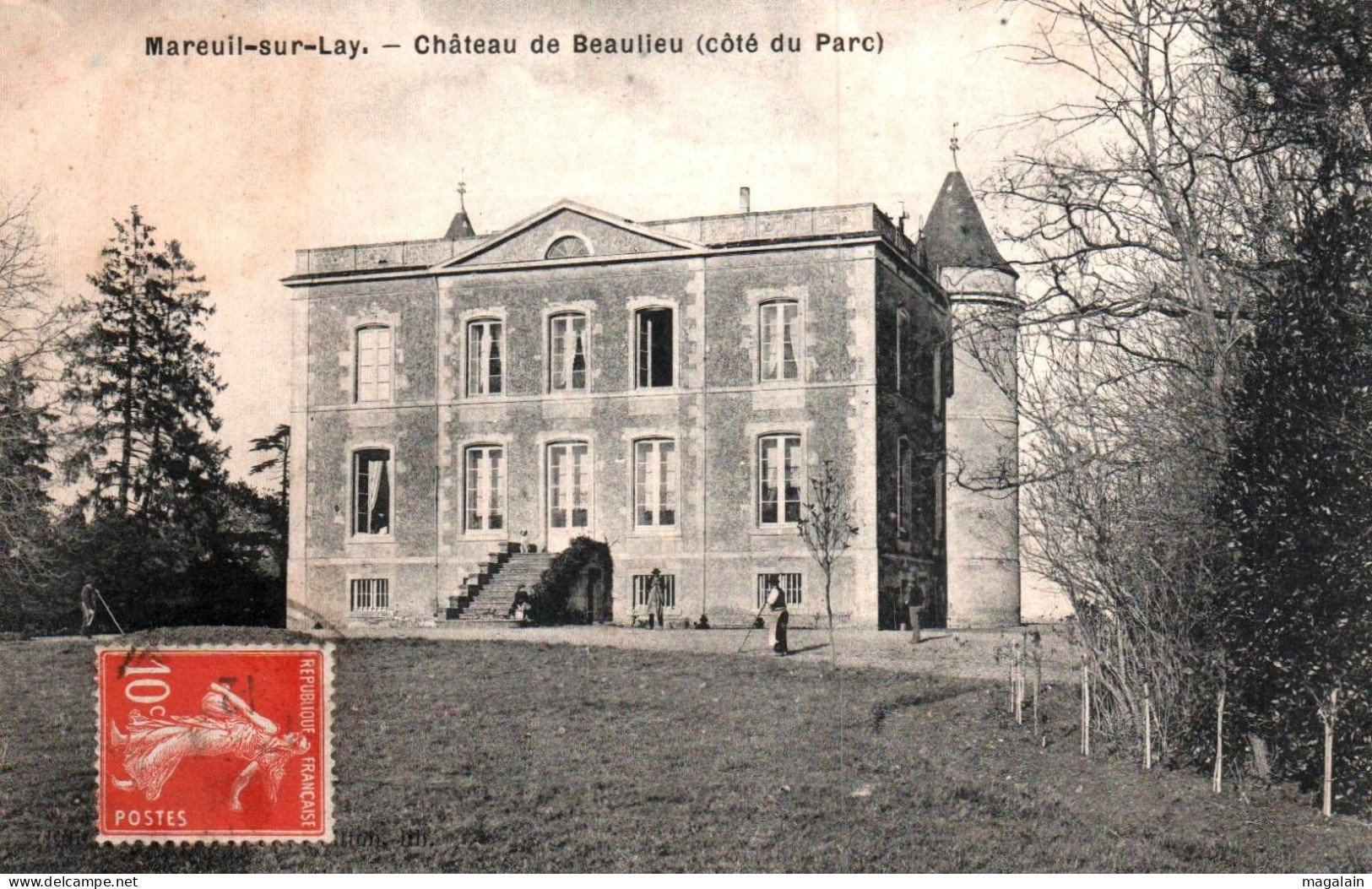 Mareuil Sur Lay : Château De Beaulieu (côté Du Parc) - Mareuil Sur Lay Dissais