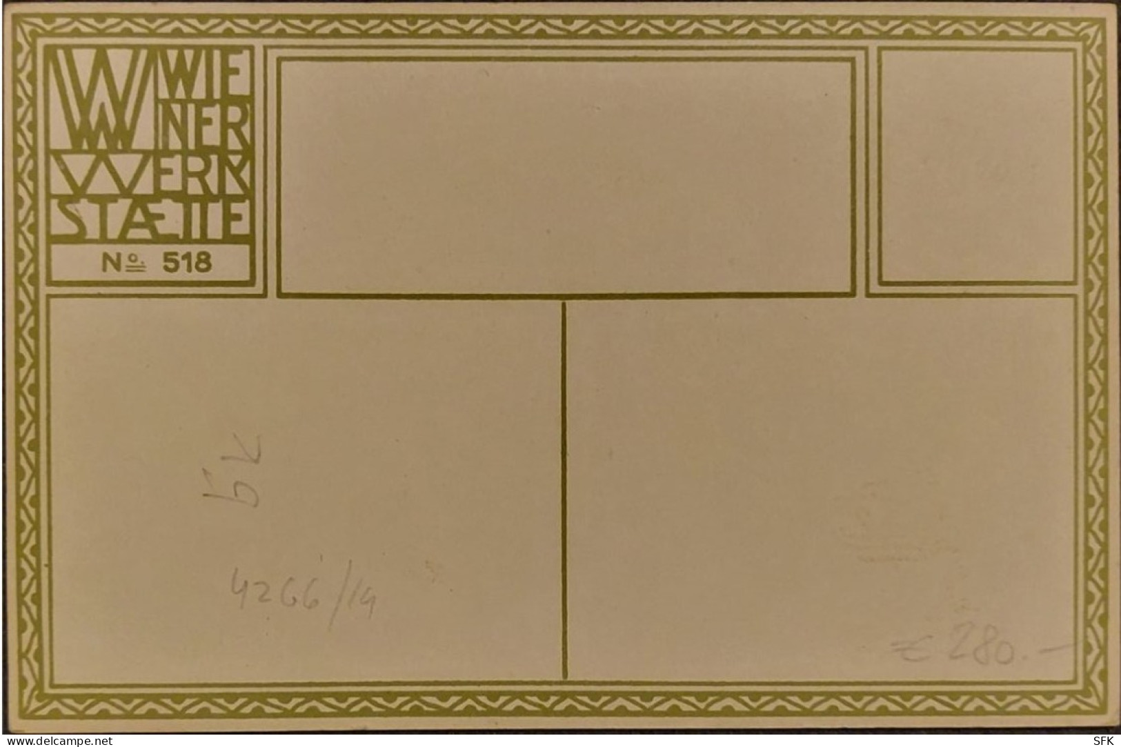 WW 518  Mela  Kohler Original With Guarantee, Artist Signature I- FV, 809 - Koehler, Mela