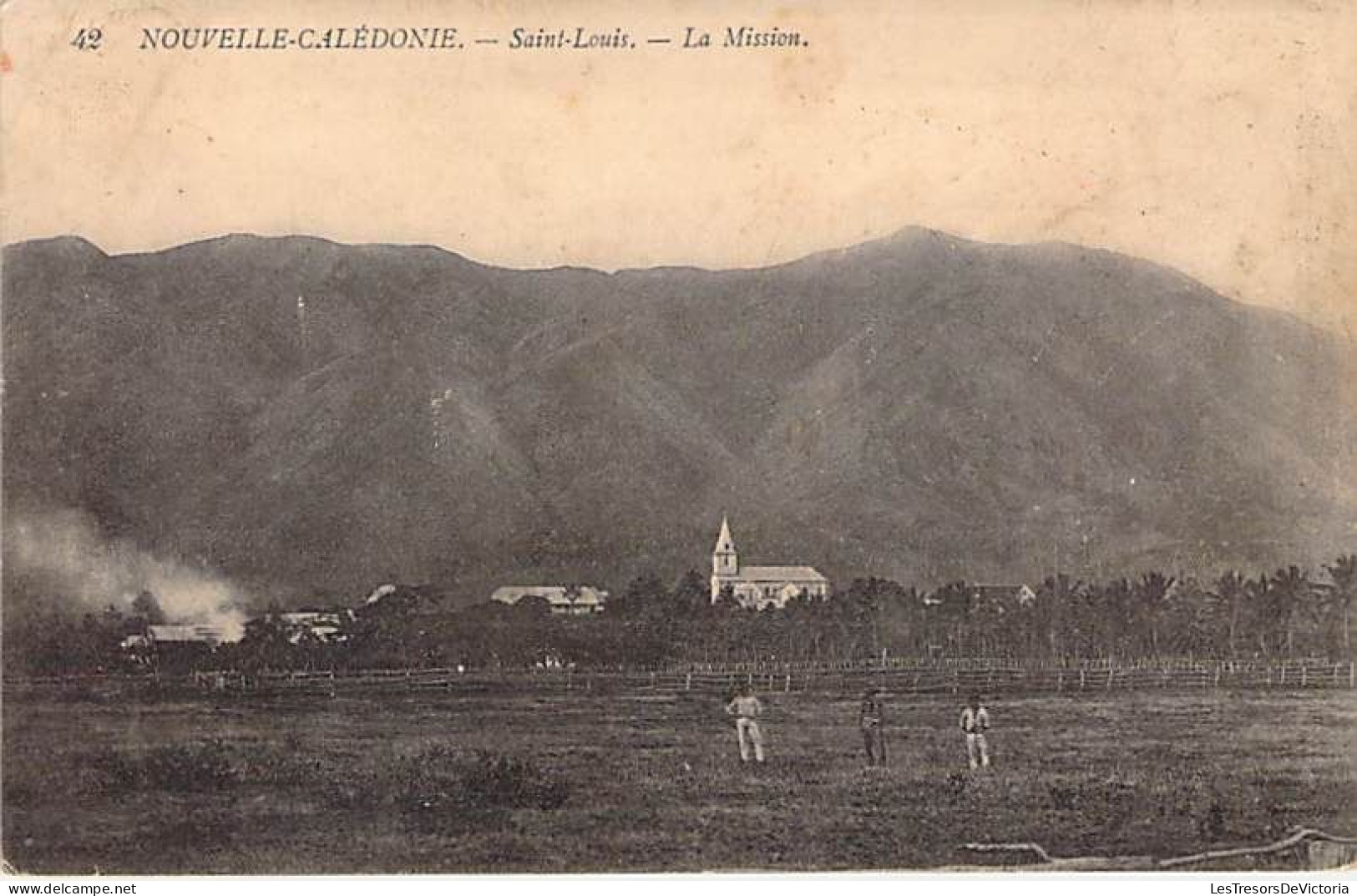 Nouvelle Calédonie - Saint Louis - La Mission - Animé - Carte Postale Ancienne - New Caledonia
