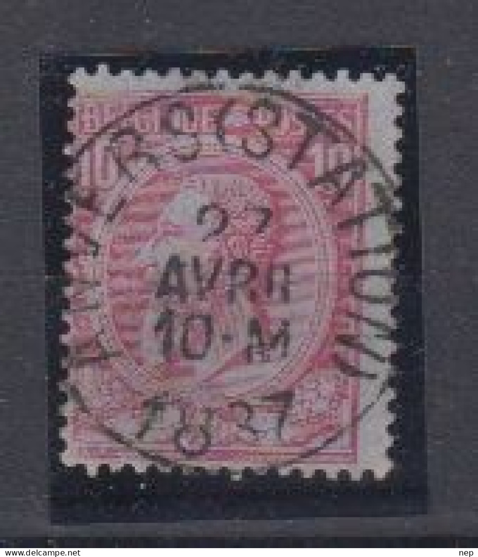 BELGIË - OBP - 1884/91 - Nr 46 T0 (ANVERS(STATION)) - Coba + 1.00 € - 1884-1891 Léopold II