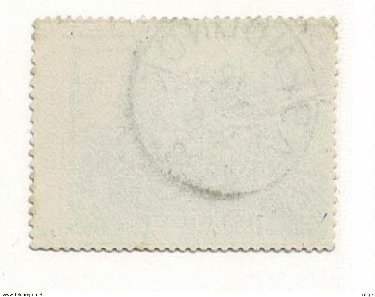 D070  ARENDONCK       POSTSTEMPEL  OP SPOORWEGZEGEL N°10  KLEURVARIANT BLAUWGROEN - Usados