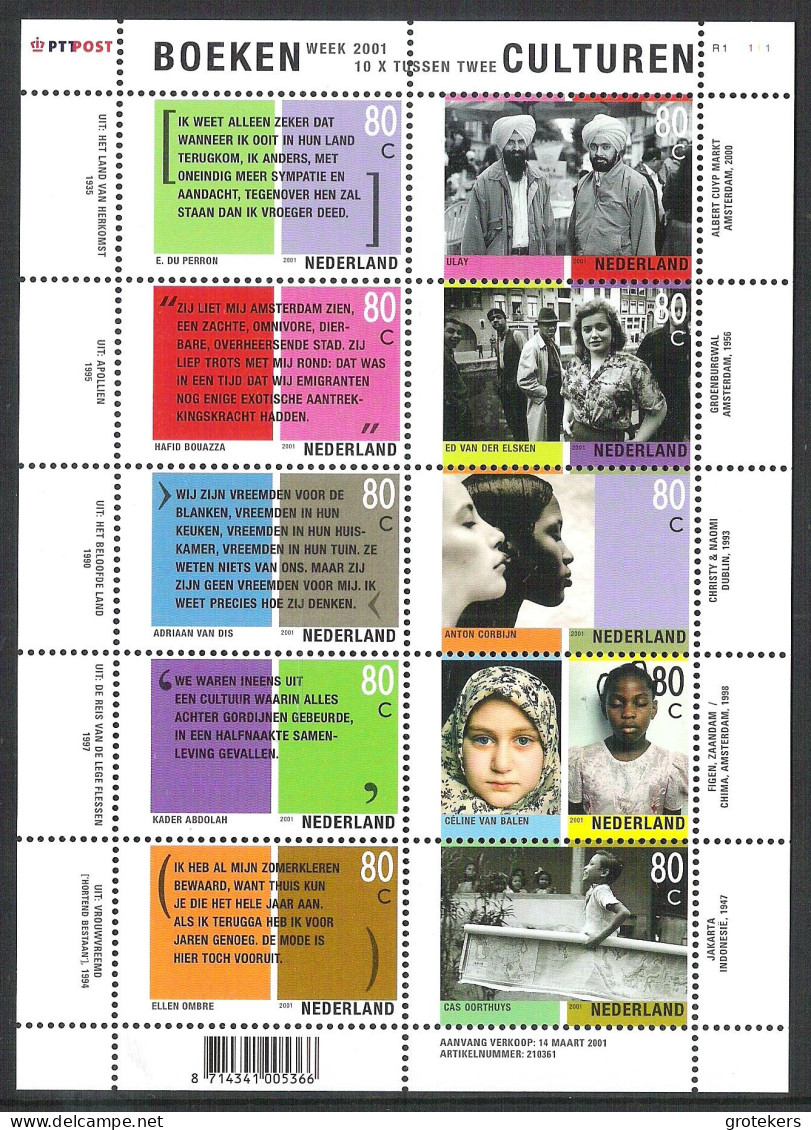 NEDERLAND 2001 NVPH V1957-1966 ** Yvert 1814/1823 - Nuevos