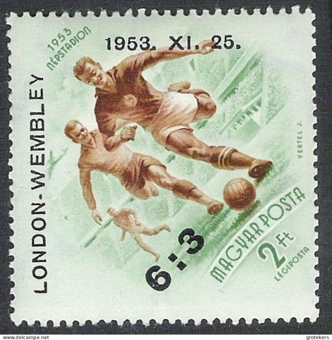 HONGARIJE Yvert A 159A ** Soccer Victory On England 1953  - Ungebraucht