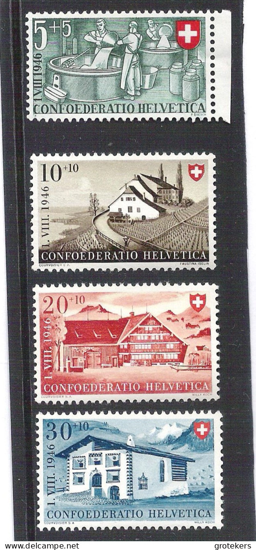 ZWITSERLAND Yvert 428/431 ** - Neufs