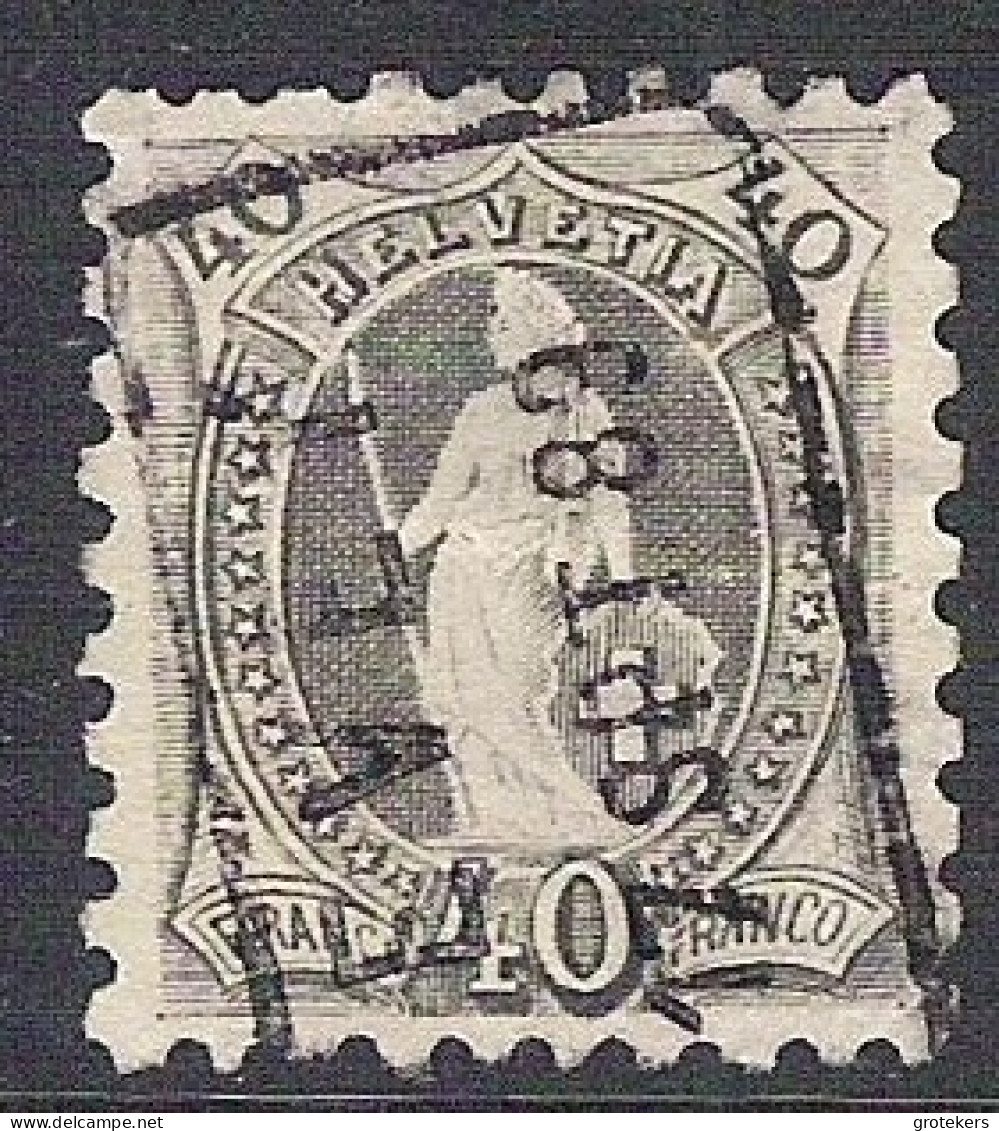 ZWITSERLAND Yvert 83 (Zu 69B, Mi 61XB) - Used Stamps