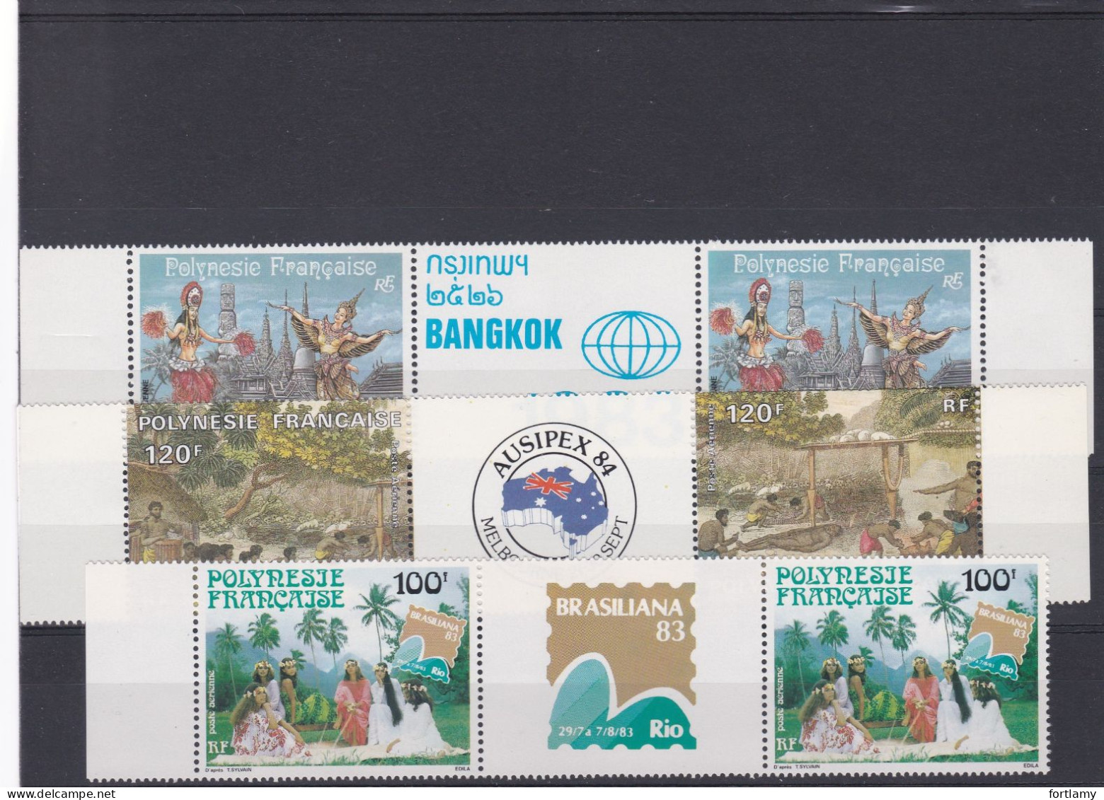 LOT 2139 POLYNESIE PA  N°176A - 177A - 185A ** - Nuevos