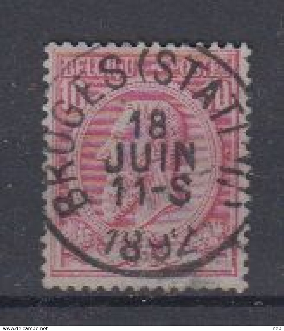 BELGIË - OBP - 1884/91 - Nr 46 T0 (BRUGES(STATION)) - Coba + 2.00 € - 1884-1891 Leopold II.