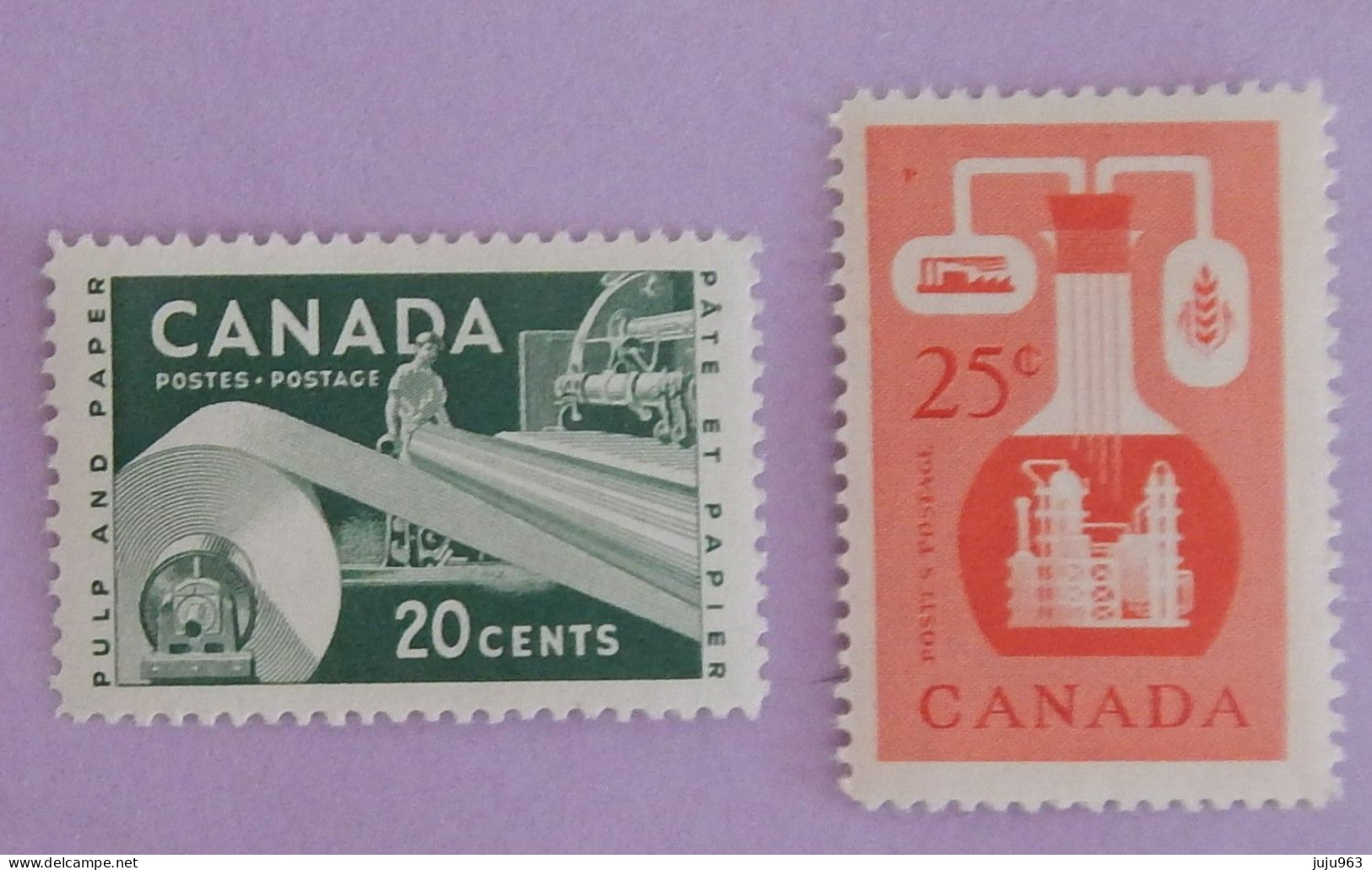 CANADA YT 289/290 NEUFS*MH"RESSOURCES ECONOMIQUES" ANNÉE 1956 - Ungebraucht