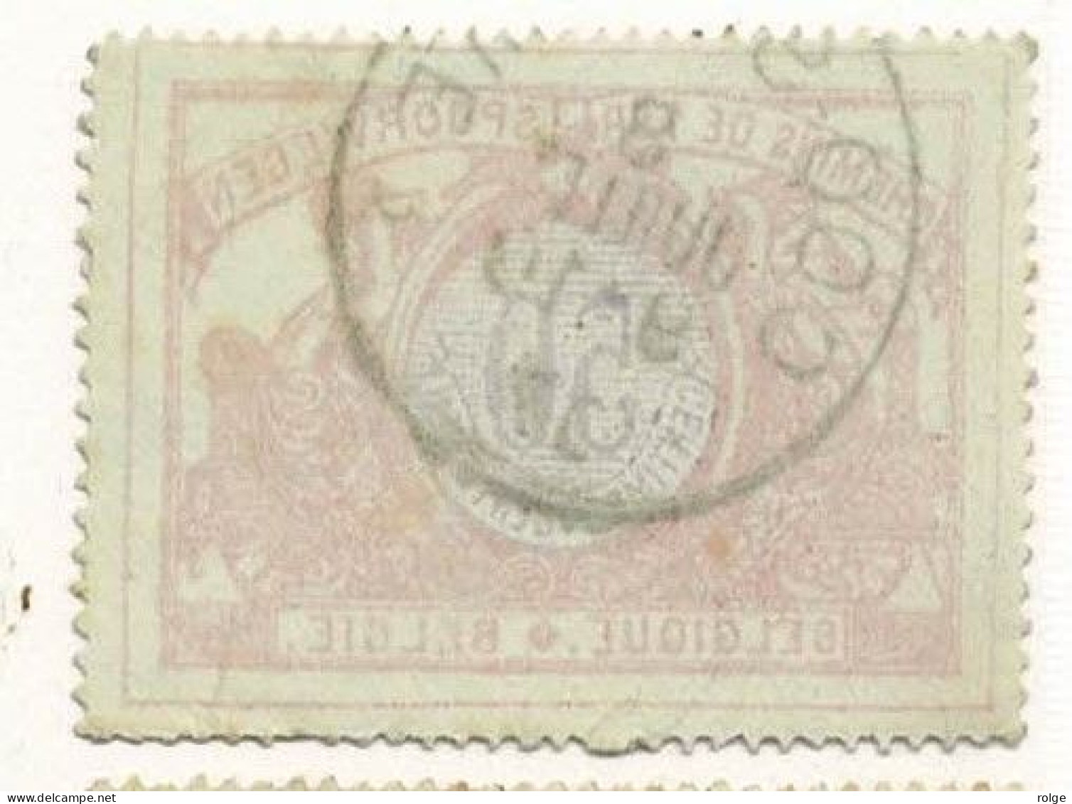 D072  COQ-SUR-MER      POSTSTEMPEL  OP SPOORWEGZEGEL N°35 - Used