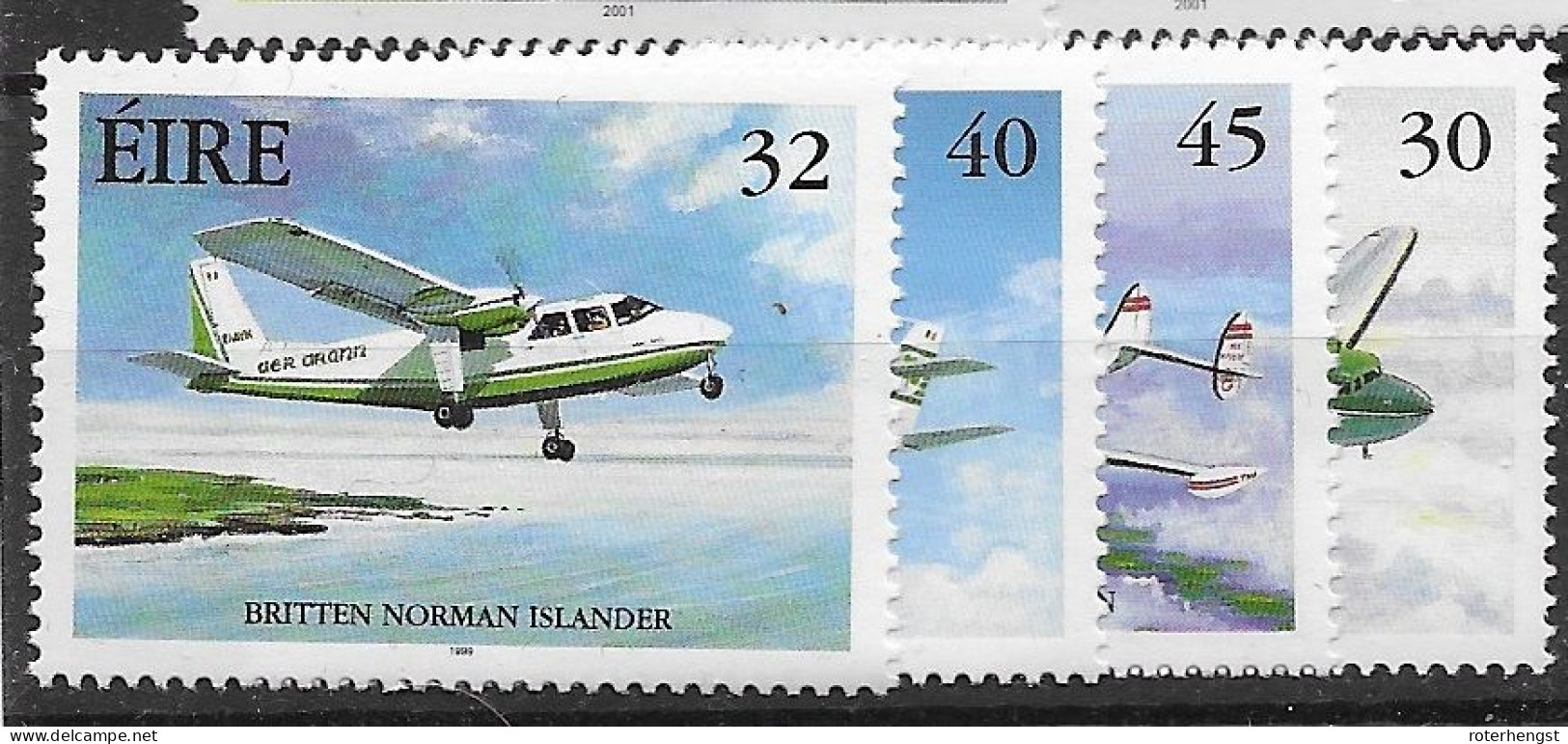 Ireland Mnh ** 1999 Airplane Set - Ungebraucht