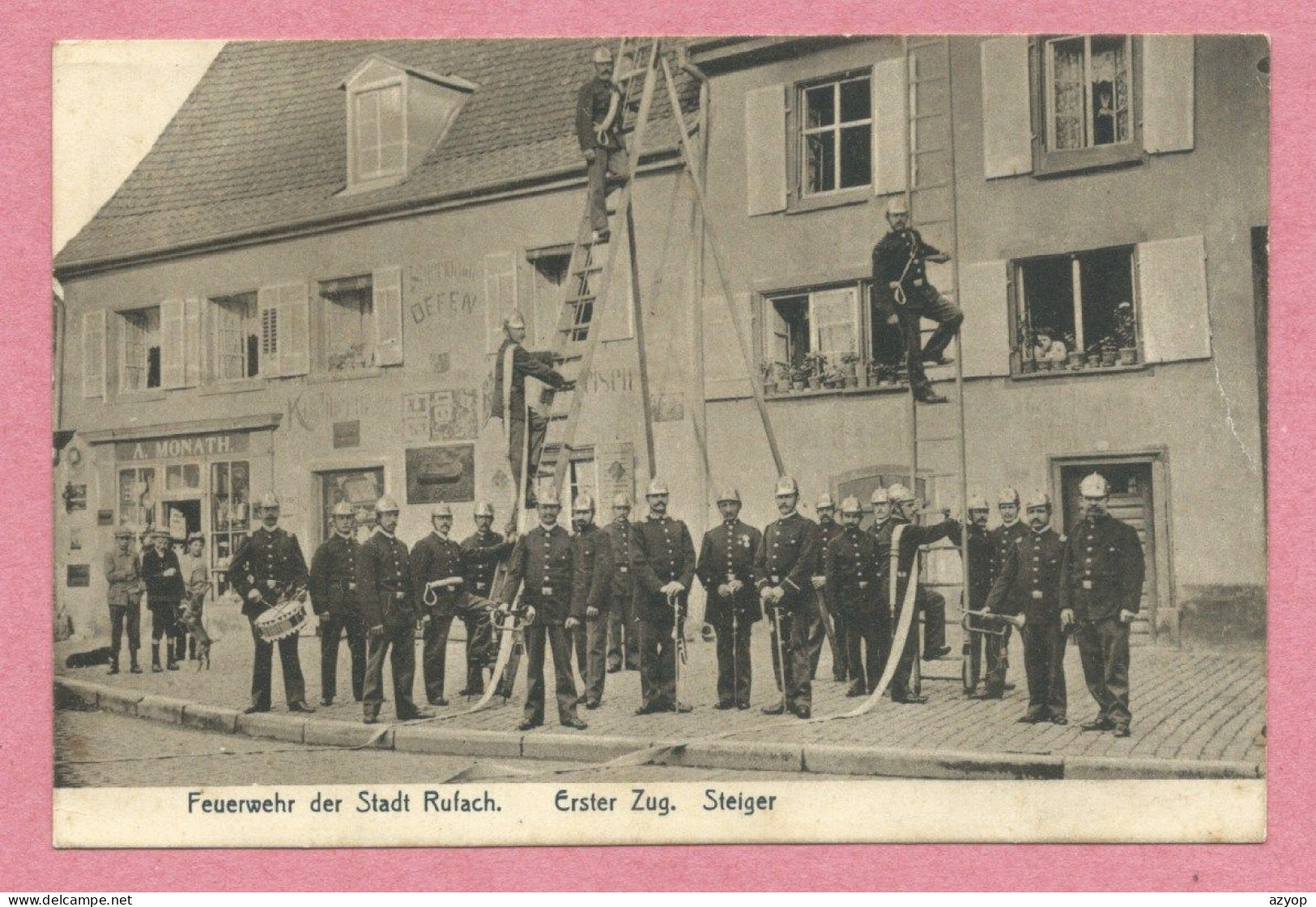 68 - RUFACH - ROUFFACH - Feuerwehr - Pompiers - Firemen  - Erster Zug. - Steiger - Rouffach