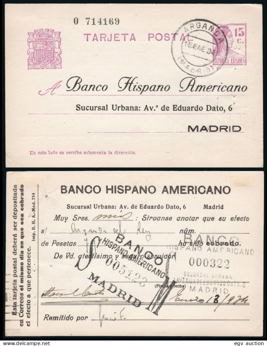 Madrid - Edi O EP 69ipa (sobreimpresión Privada) - Mat "Arganda" - 1931-....