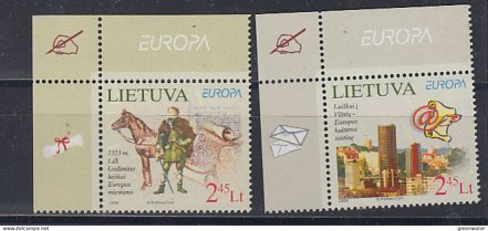 Europa Cept 2008 Lithuania 2v (corner)  ** Mnh (59464B) Promotion - 2008