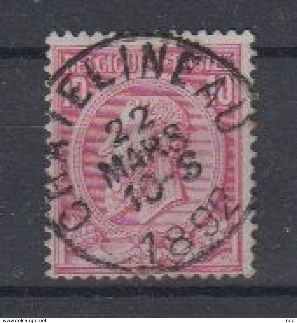 BELGIË - OBP - 1884/91 - Nr 46 T0 (CHATELINEAU) - Coba + 1.00 € - 1884-1891 Leopold II.