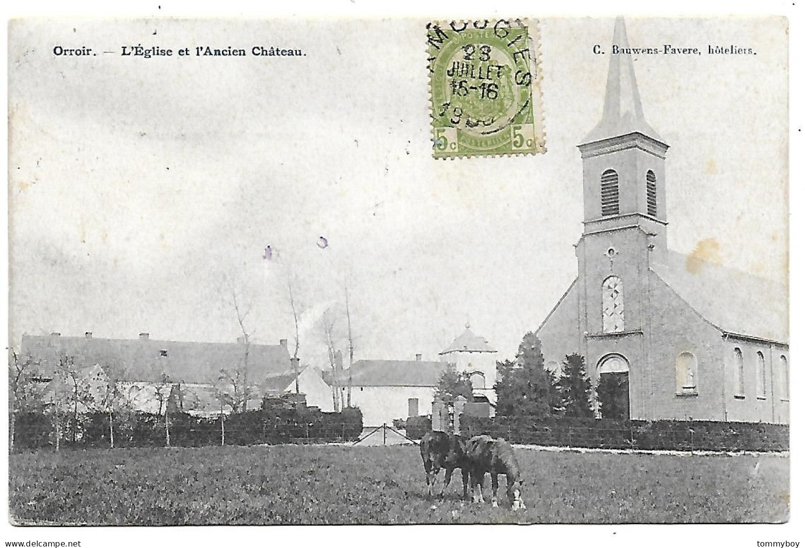 CPA Orroir, L'Eglise Et L'Ancien Château - Mont-de-l'Enclus