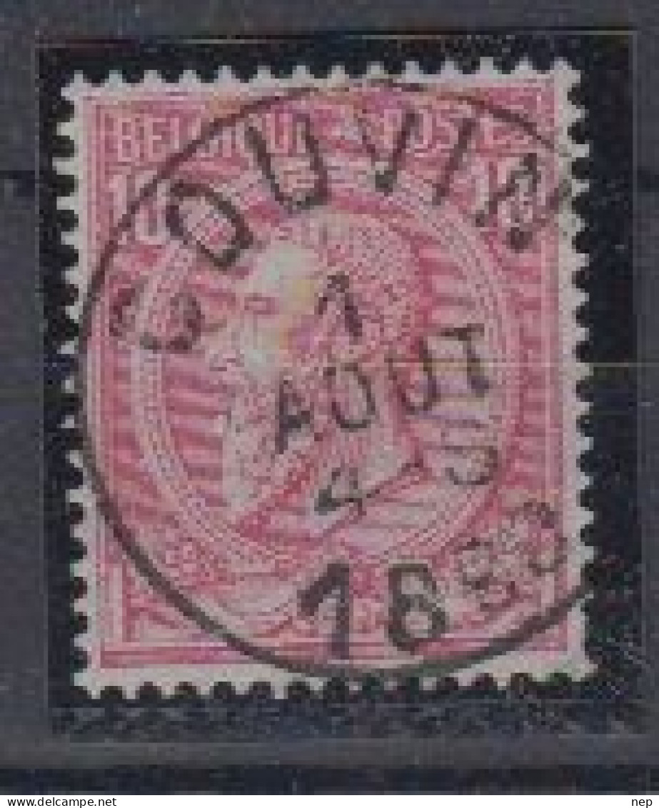 BELGIË - OBP - 1884/91 - Nr 46 T0 (COUVIN) - Coba + 2.00 € - 1884-1891 Leopold II.