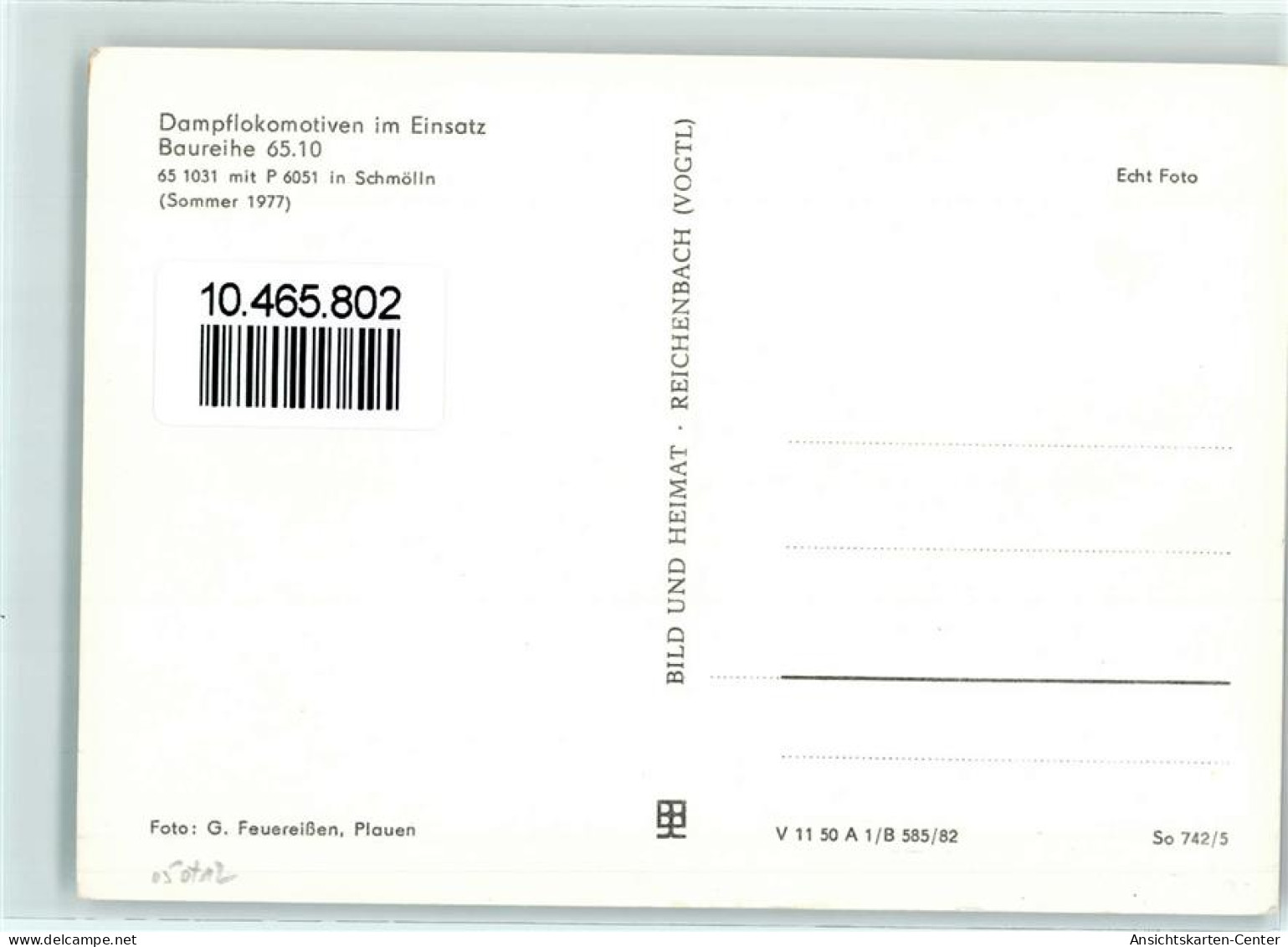 10465802 - Schmoelln , Thuer - Schmoelln