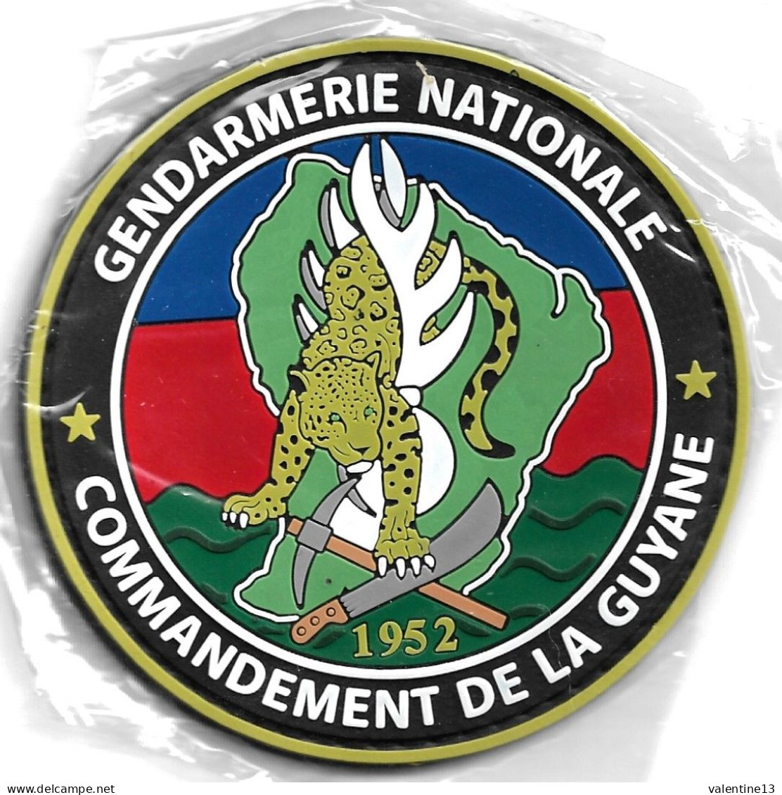 Ecusson PVC GENDARMERIE NATIONALE COMMANDEMENT DE LA GUYANE - Police & Gendarmerie