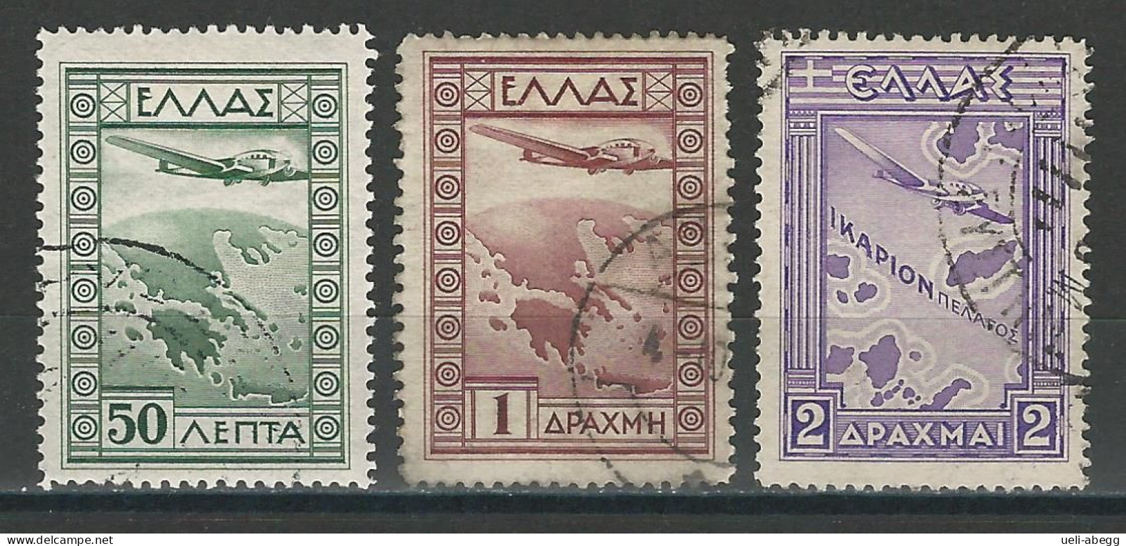 Griechenland Mi 362-64 O - Used Stamps