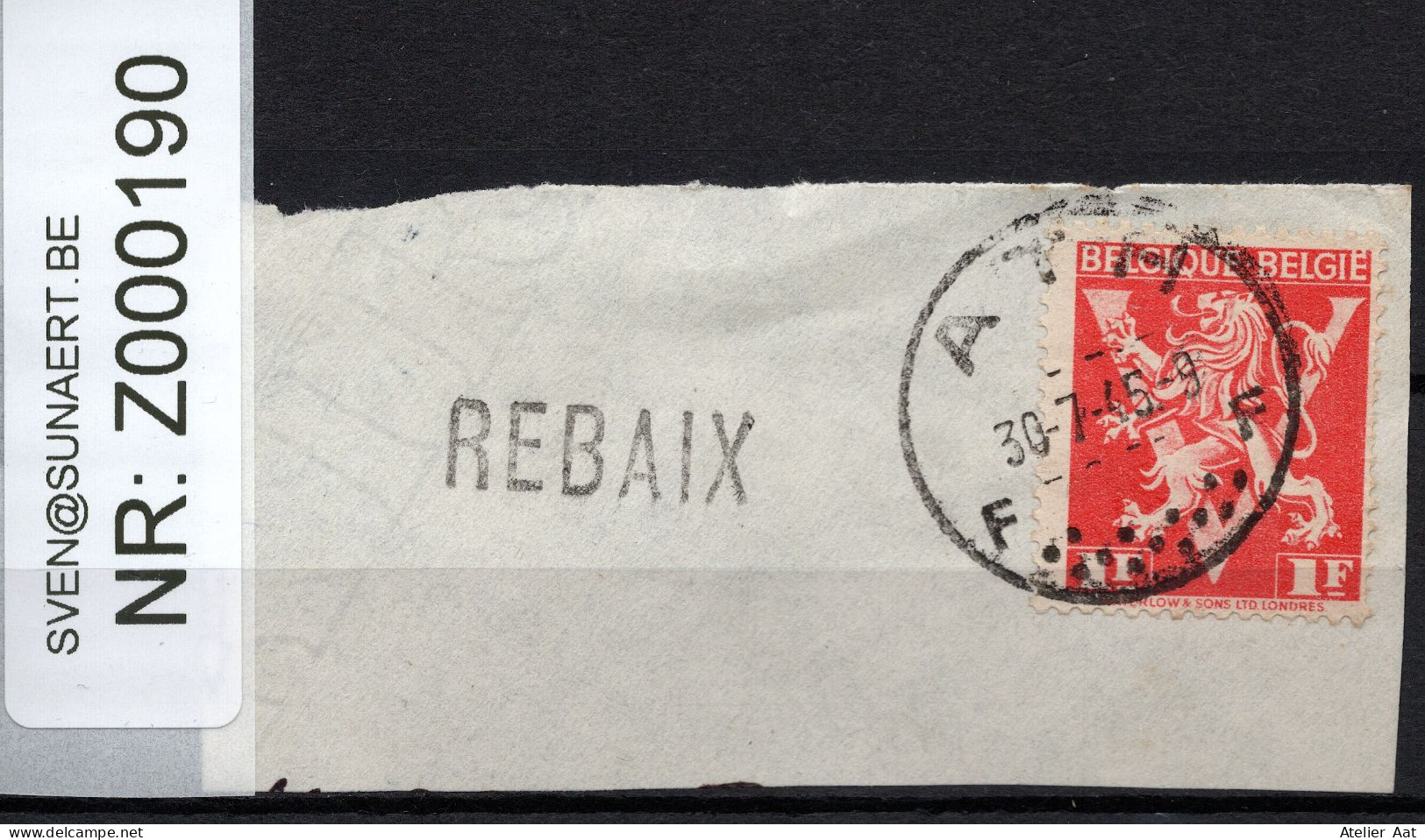 COB 680 O - Lijnnaamafstempeling REBAIX - Linear Postmarks